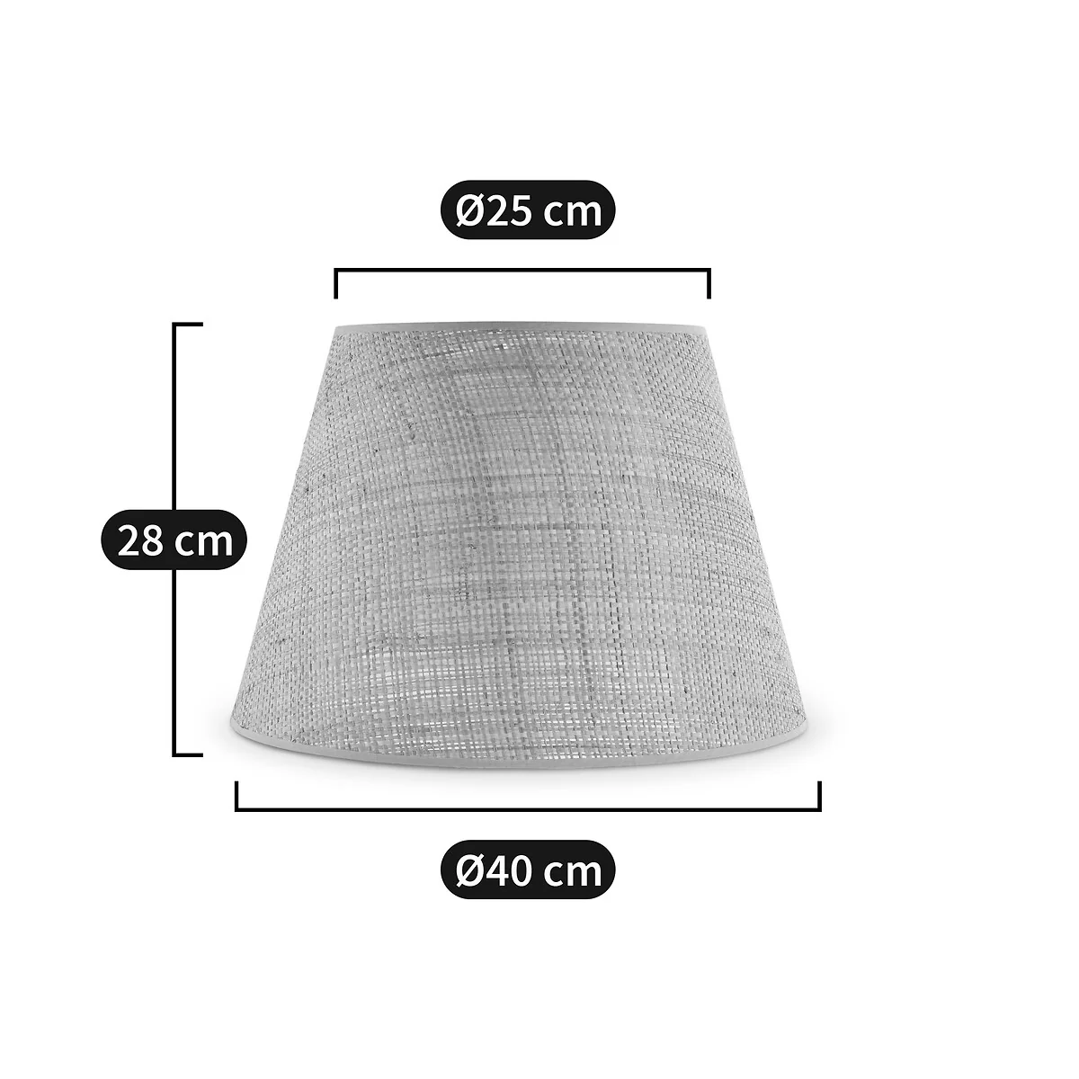 Dolkie 40cm Diameter Raffia Lampshade – image 6