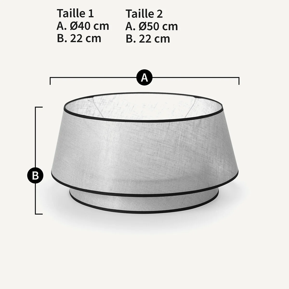Epilogon Double Linen Lampshade – image 7