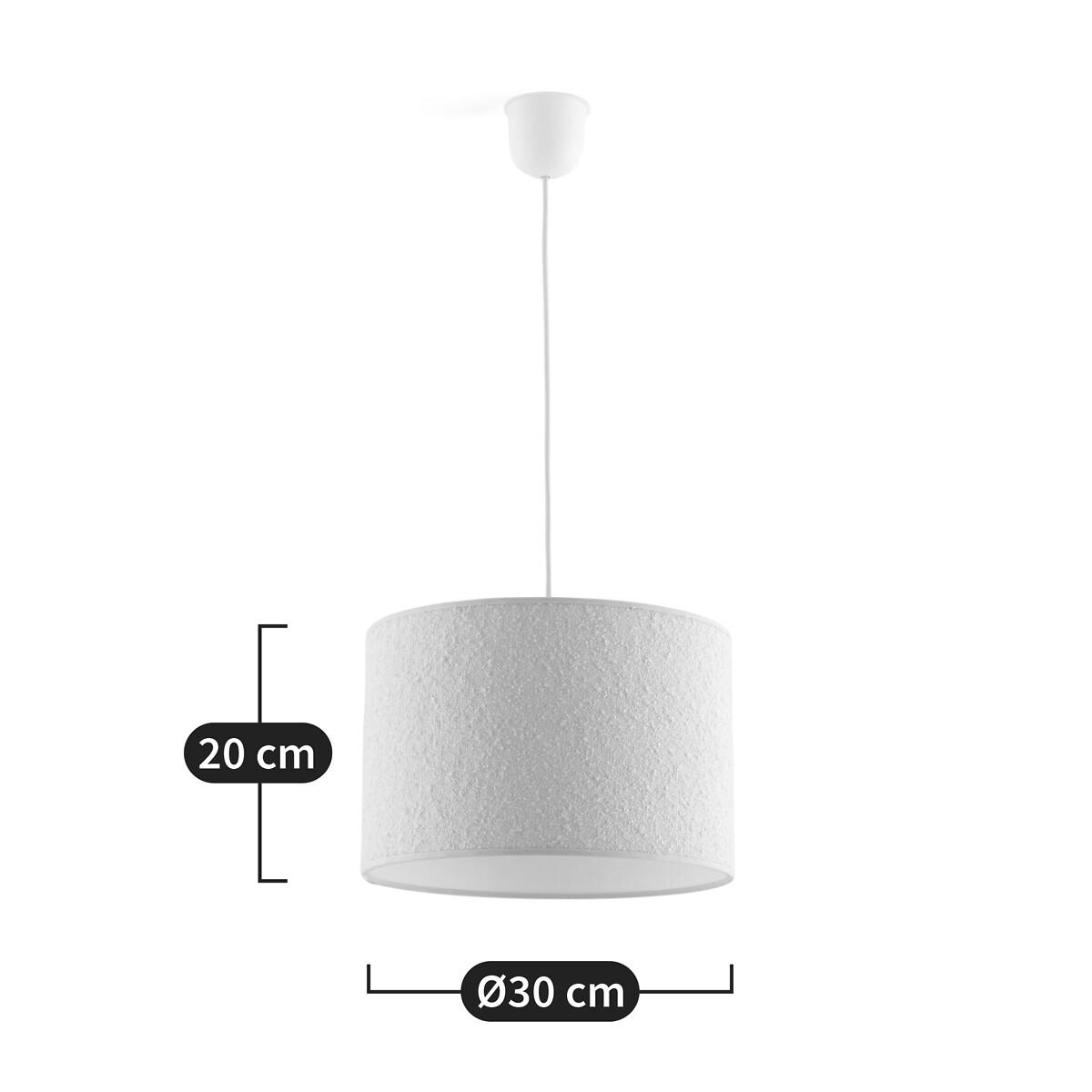 Lockie 30cm Diameter Bouclette Ceiling Lampshade – image 9