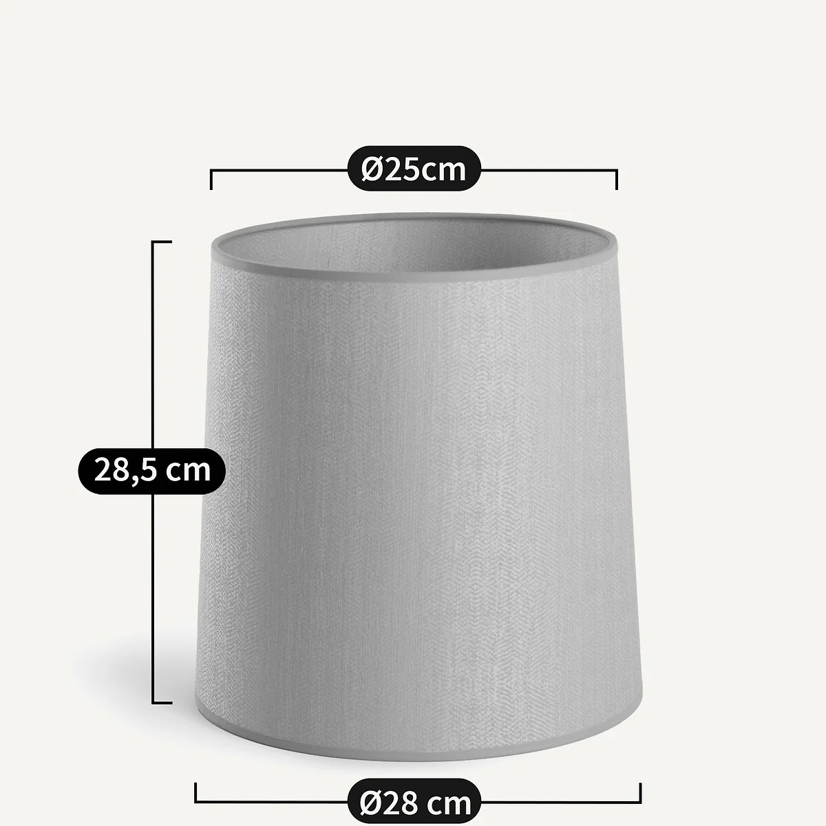 Dargeli Satin-Effect Lampshade – image 7