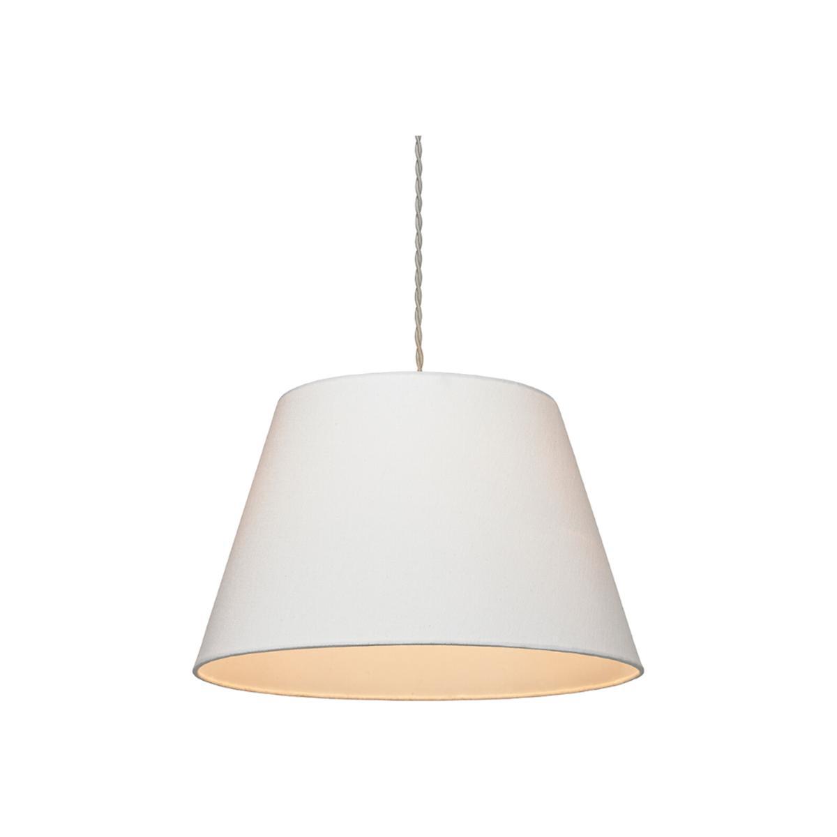Ivory Tapered Easy Fit Cotton Lampshade