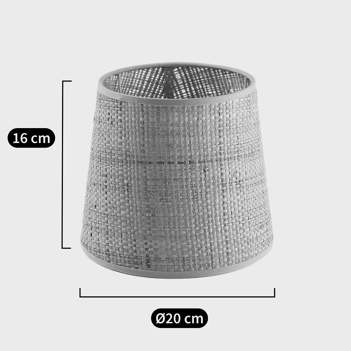 Jania 20cm Diameter Raffia Lampshade – image 4