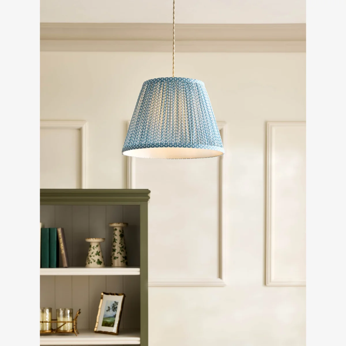 Laura Ashley Wrighton Lamp Shade Blue – image 1