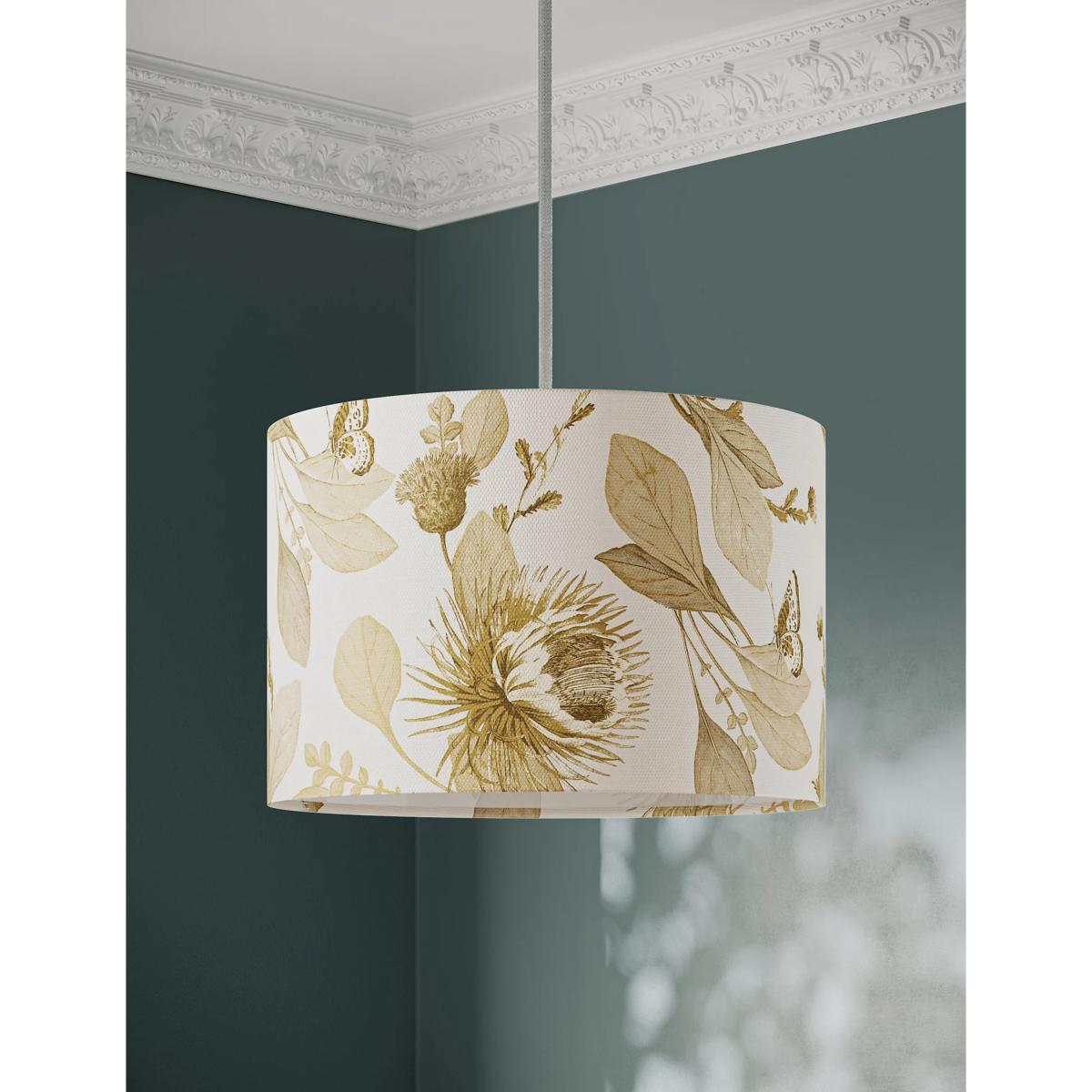 M&S Vintage Butterfly Print Shade - Ochre, Ochre – image 3