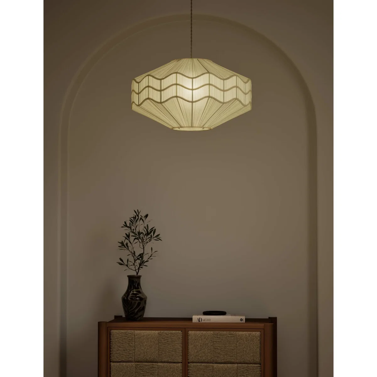 M&S Pleated Wave Large Easy Fit Shade Cream – image 2