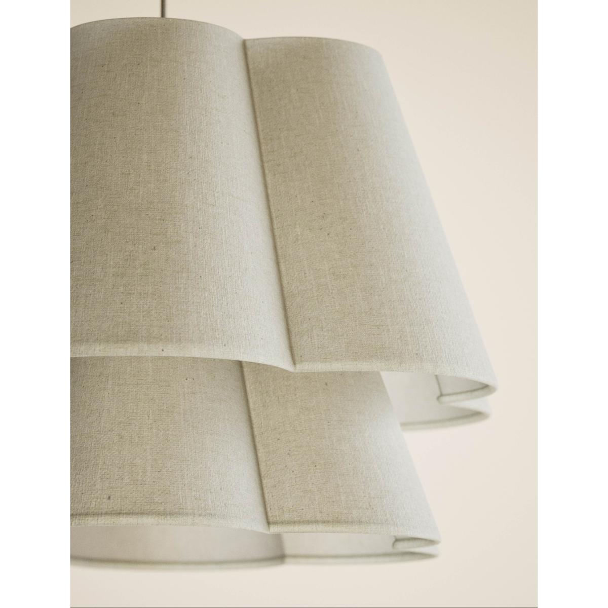 M&S Collection 2 Tier Scallop Lamp Shade - Natural, Natural – image 4