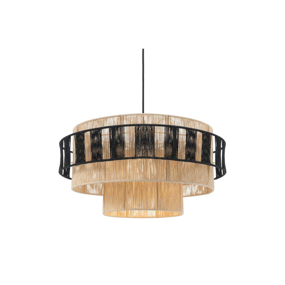 Lovato Pendant Shade, Natural & Black Raffia – image 2
