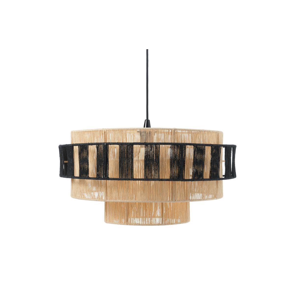 Lovato Pendant Shade, Natural & Black Raffia – image 6