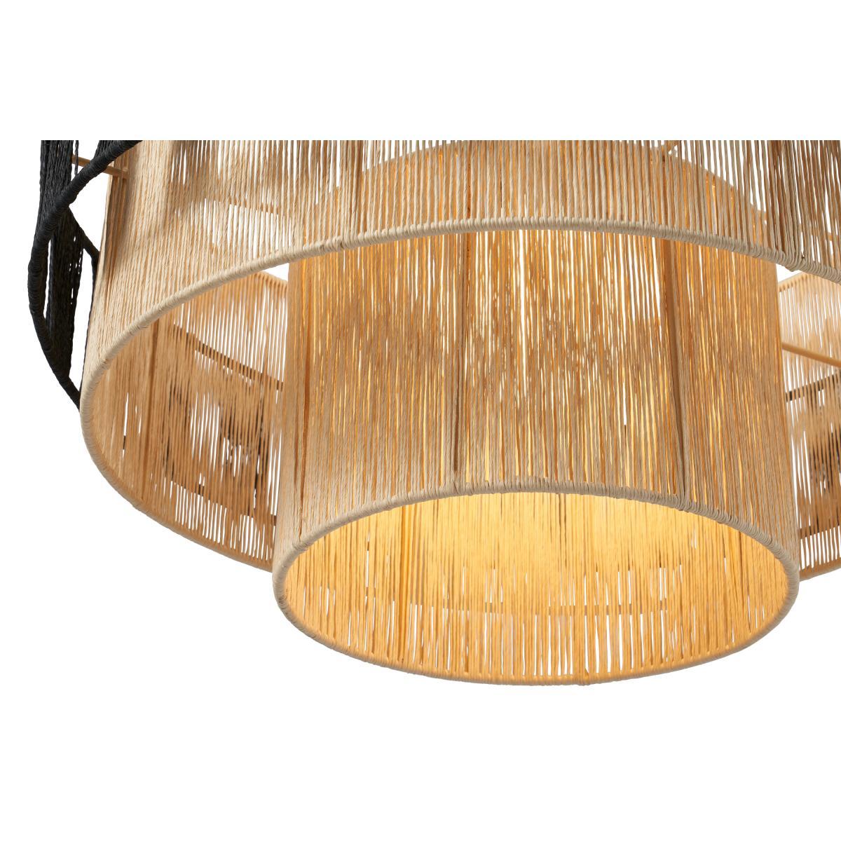 Lovato Pendant Shade, Natural & Black Raffia – image 7