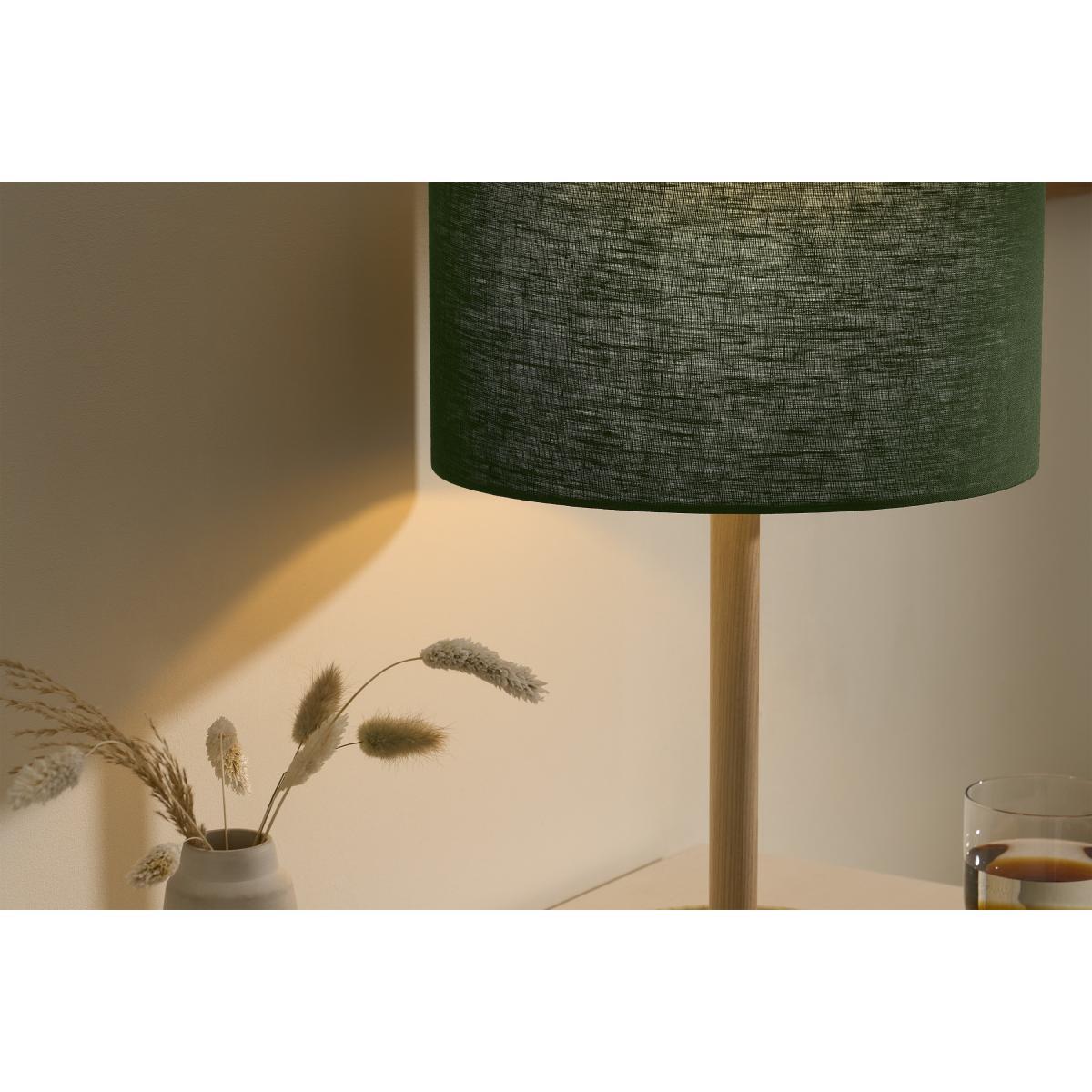 Brisa 100% Linen Lamp Shade, 30cm, Moss Green – image 4