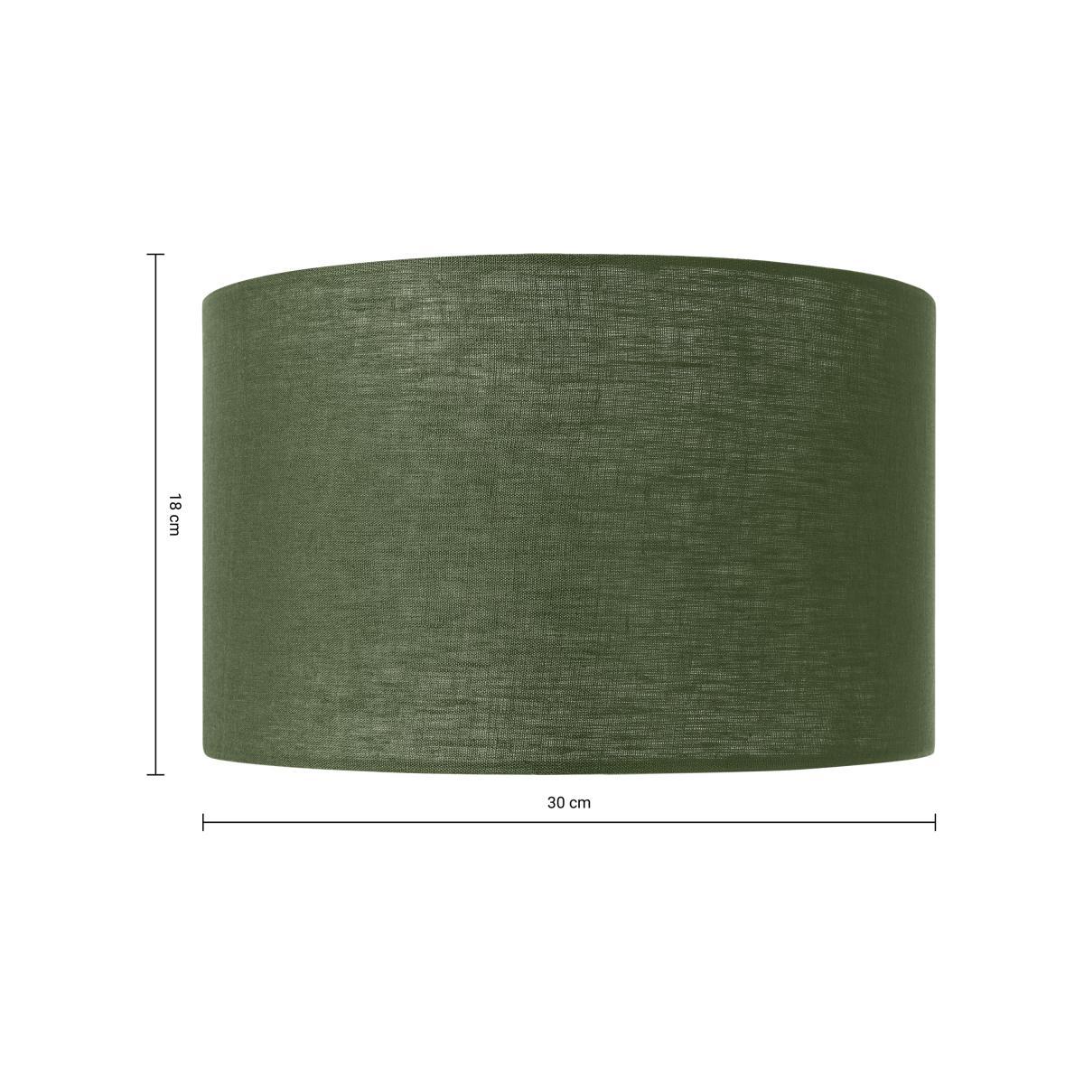 Brisa 100% Linen Lamp Shade, 30cm, Moss Green – image 8