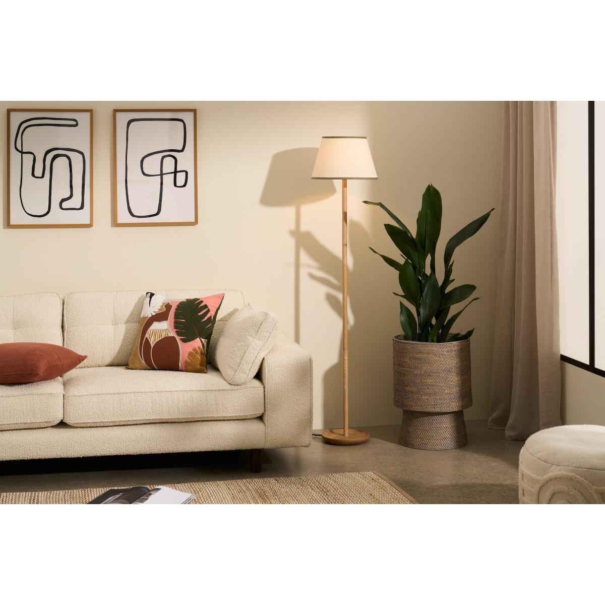 Larue Tapered Shade, 35cm, Off-White & Green – image 3