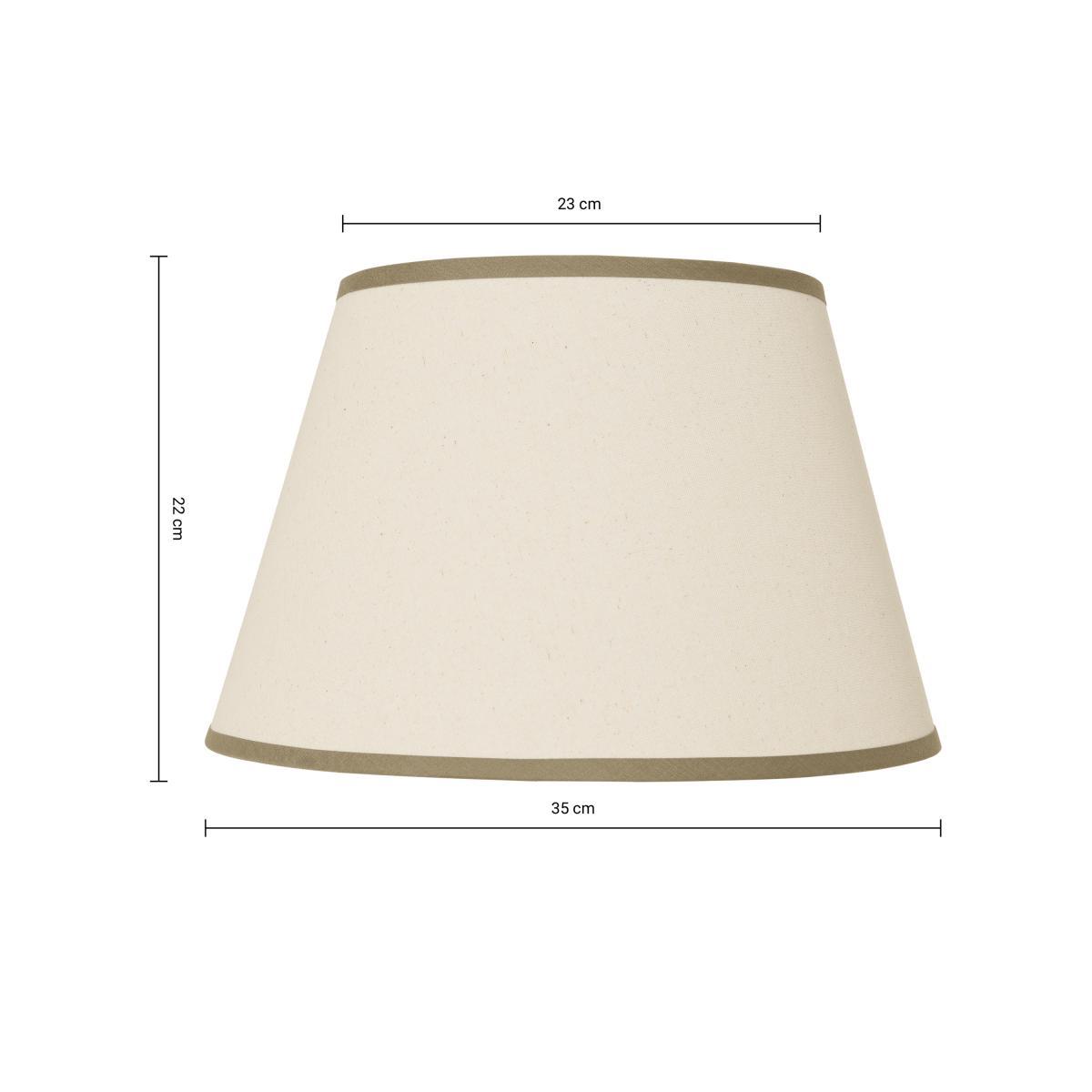 Larue Tapered Shade, 35cm, Off-White & Green – image 8