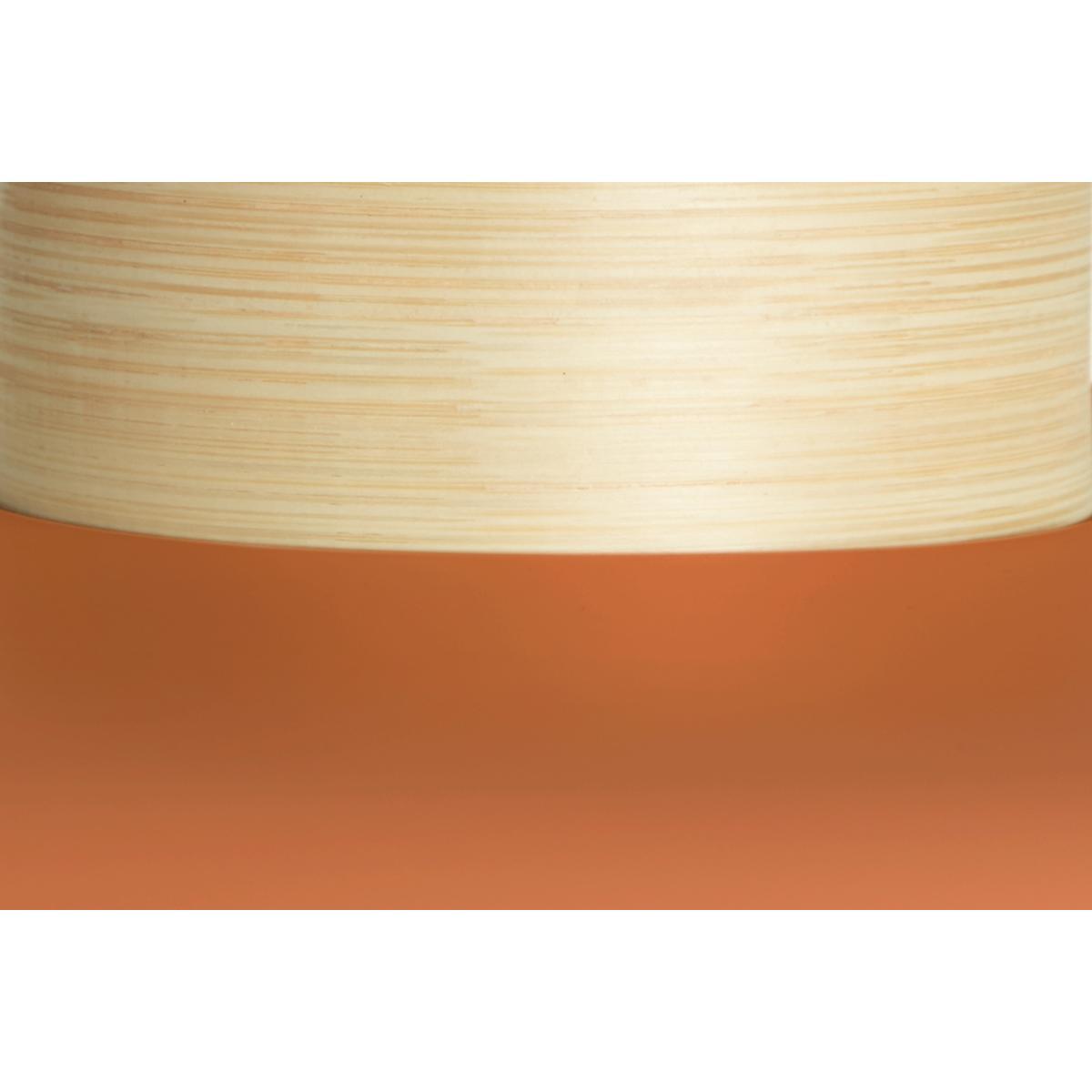 Todd Pendant Lamp Shade, Orange & Bamboo – image 6