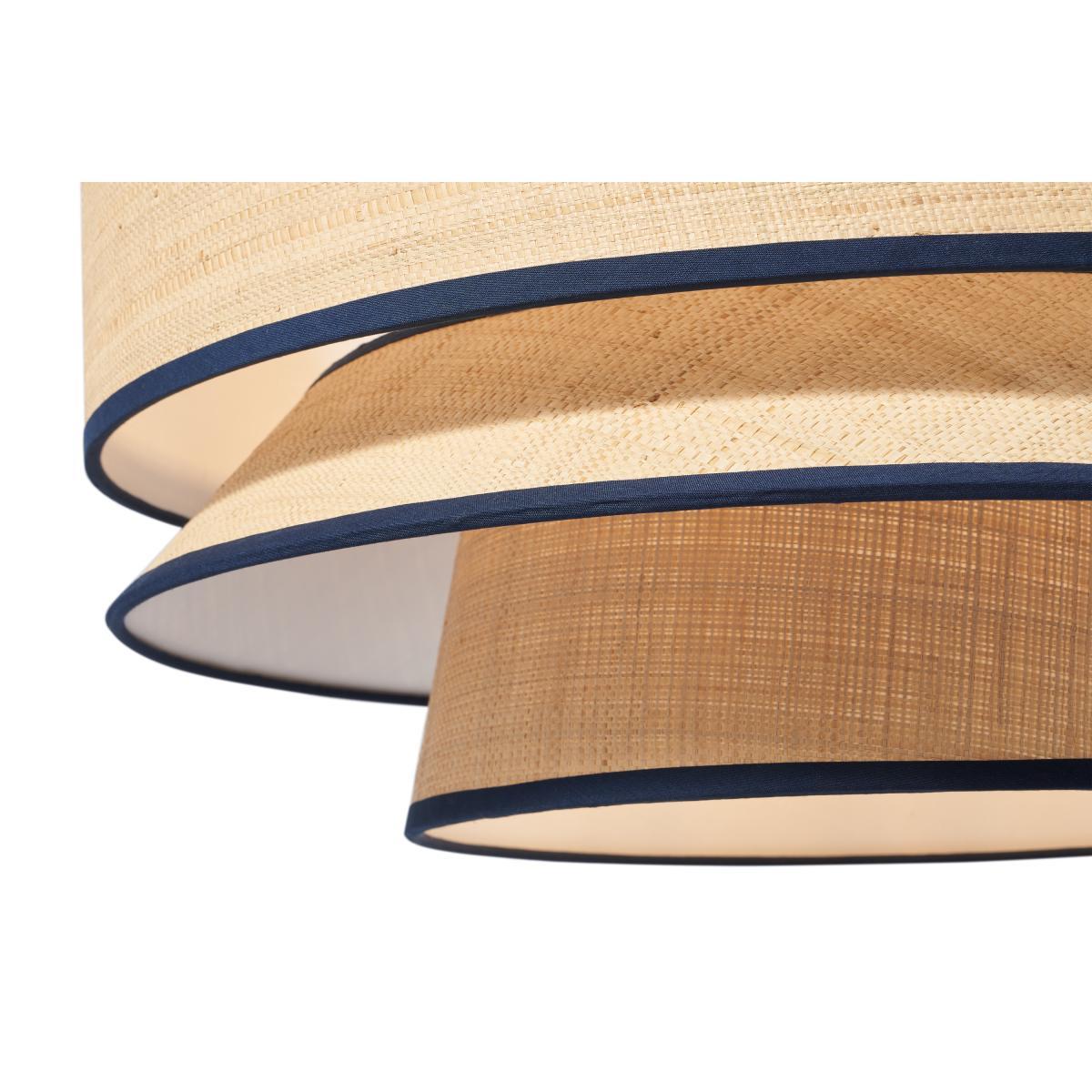 Haroon Layered Lamp Shade, Natural Raffia – image 6