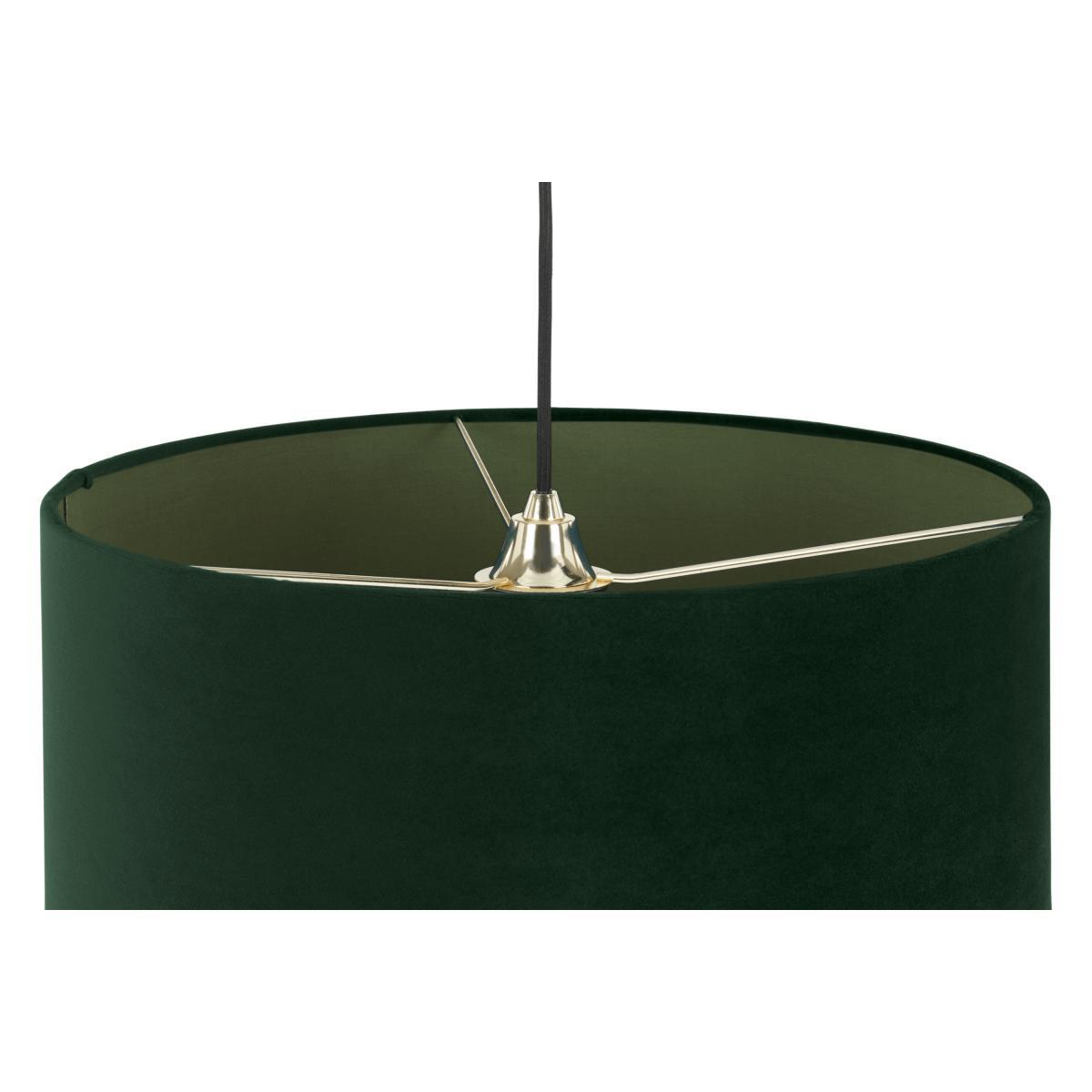 Carmella Pendant Lamp Shade, Forest Green Velvet – image 4