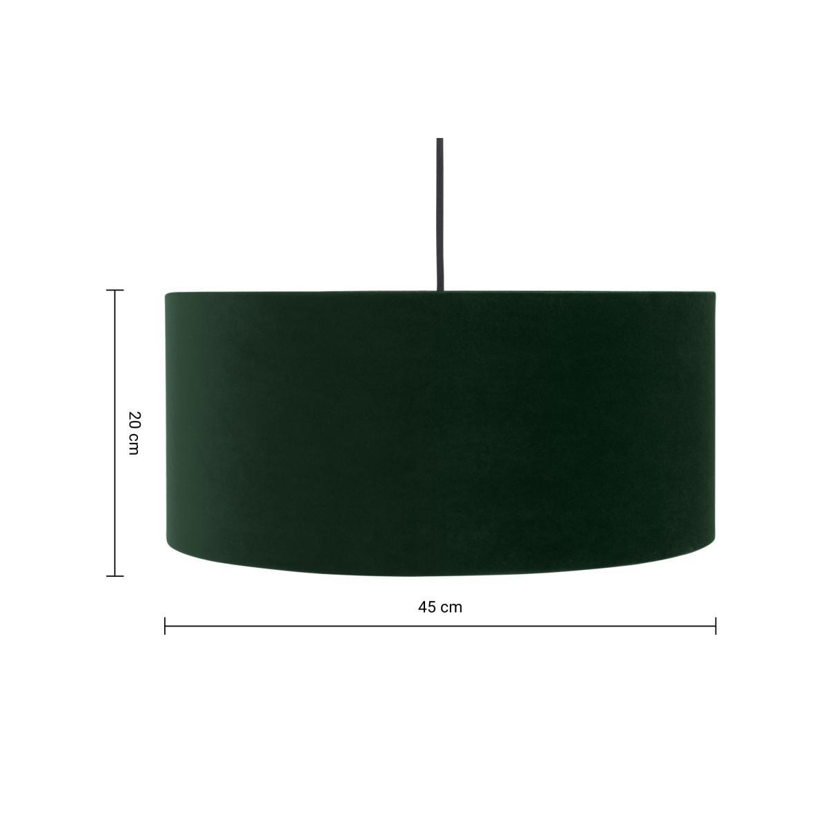 Carmella Pendant Lamp Shade, Forest Green Velvet – image 7