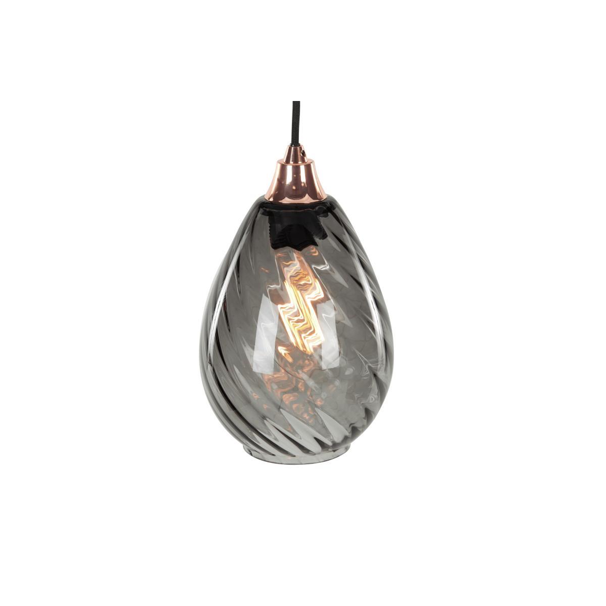 Ilaria Pendant Lamp Shade, Smoke Grey – image 2
