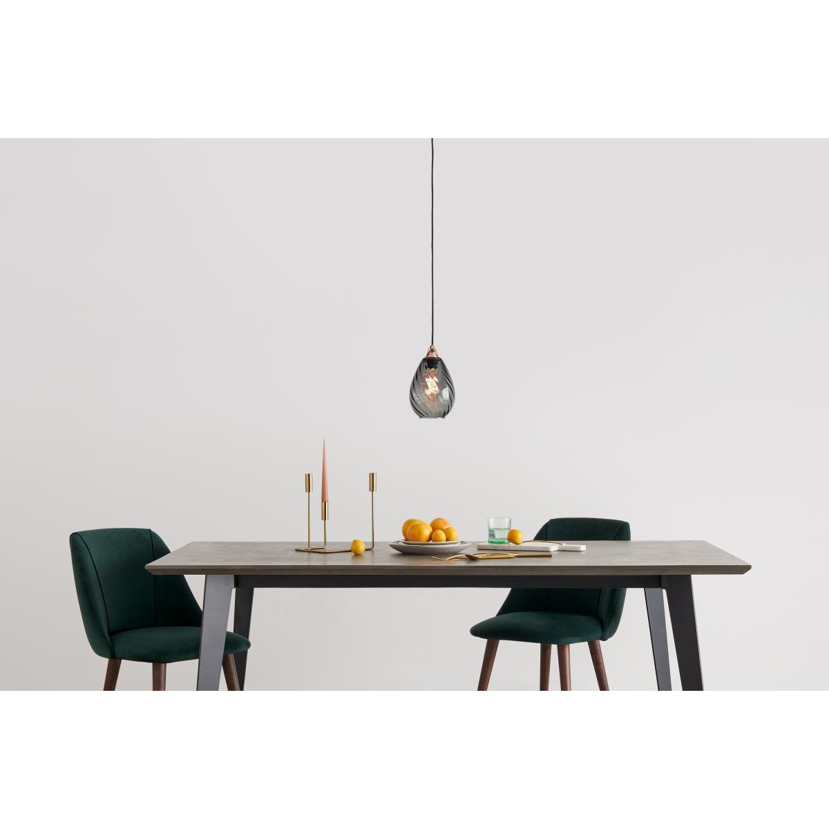 Ilaria Pendant Lamp Shade, Smoke Grey – image 3