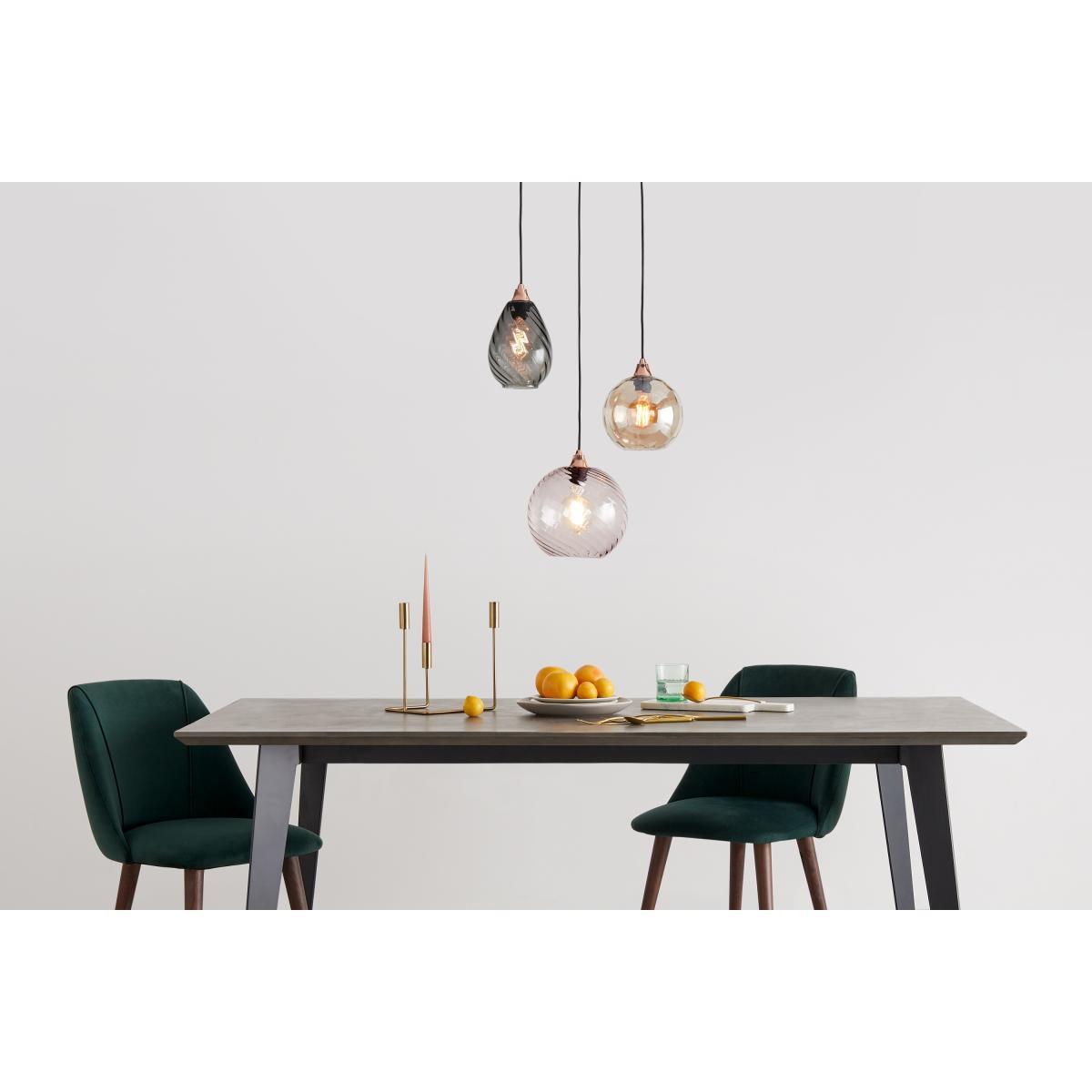 Ilaria Pendant Lamp Shade, Smoke Grey – image 5