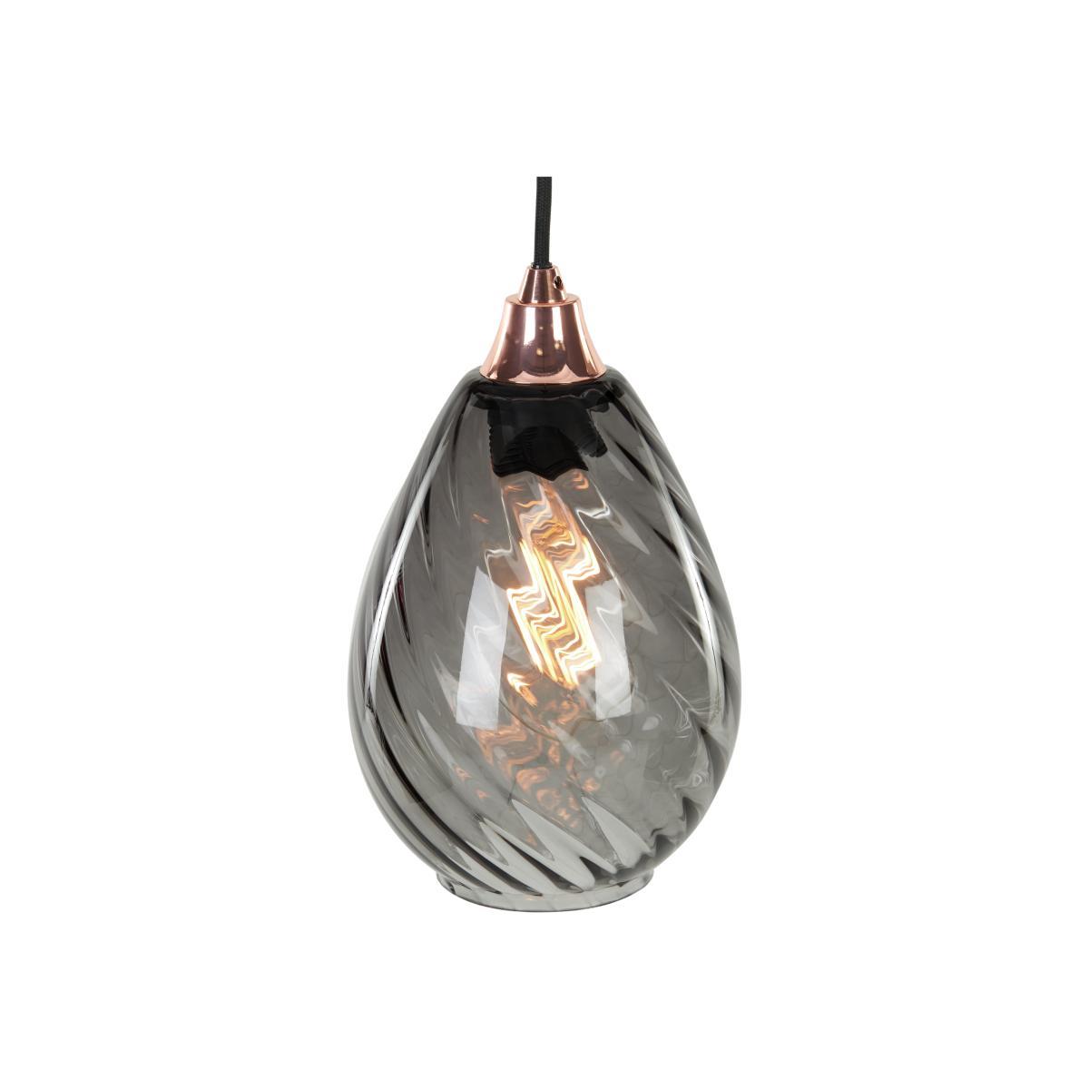 Ilaria Pendant Lamp Shade, Smoke Grey – image 1