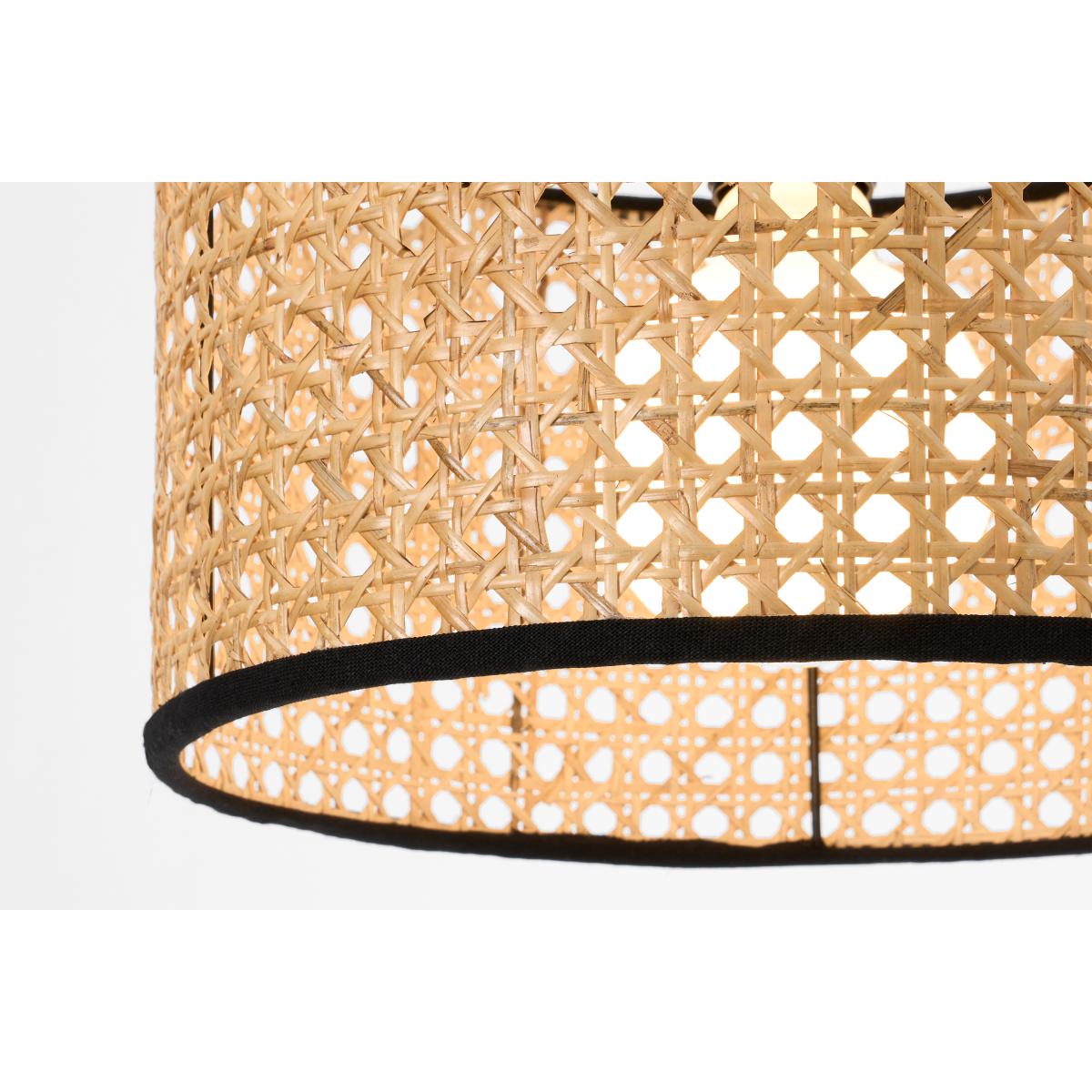 Sagres Lamp Shade, 30 cm, Natural Cane & Black – image 6
