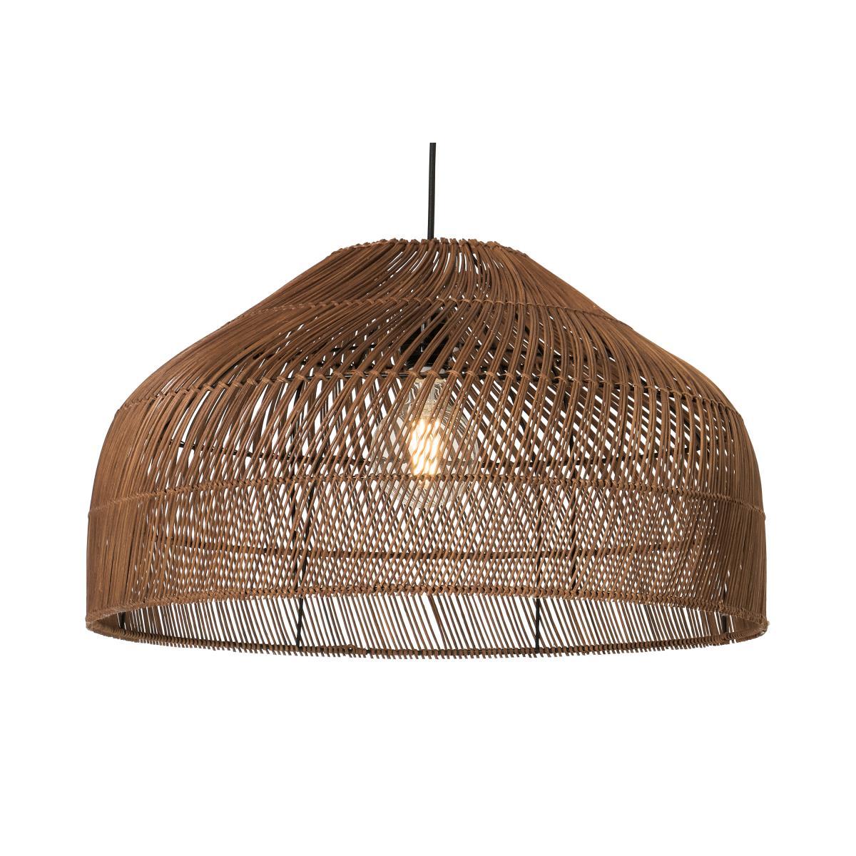 Java Easy Fit Lamp Shade, Extra Large, Dark Stain Rattan – image 2