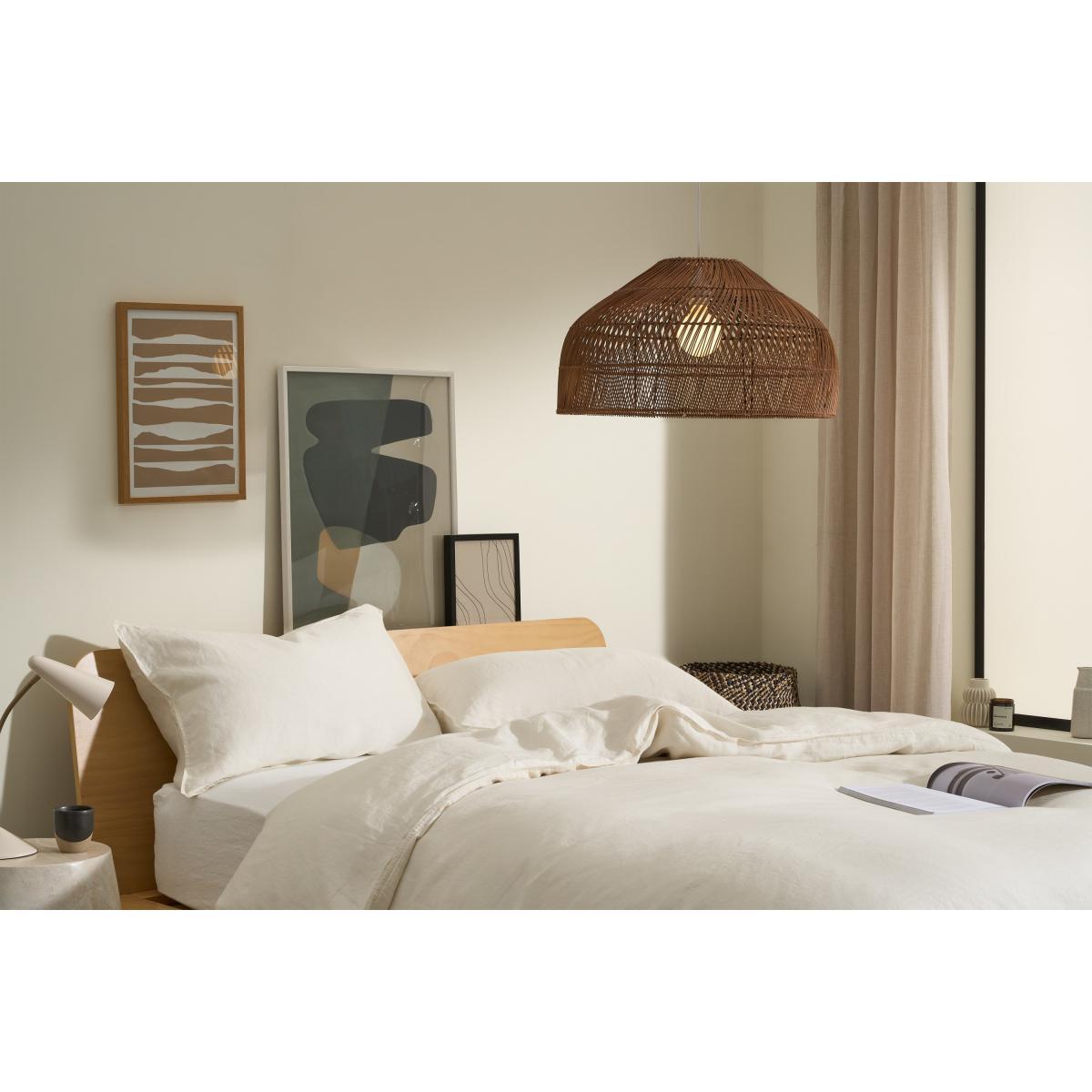 Java Easy Fit Lamp Shade, Extra Large, Dark Stain Rattan – image 3