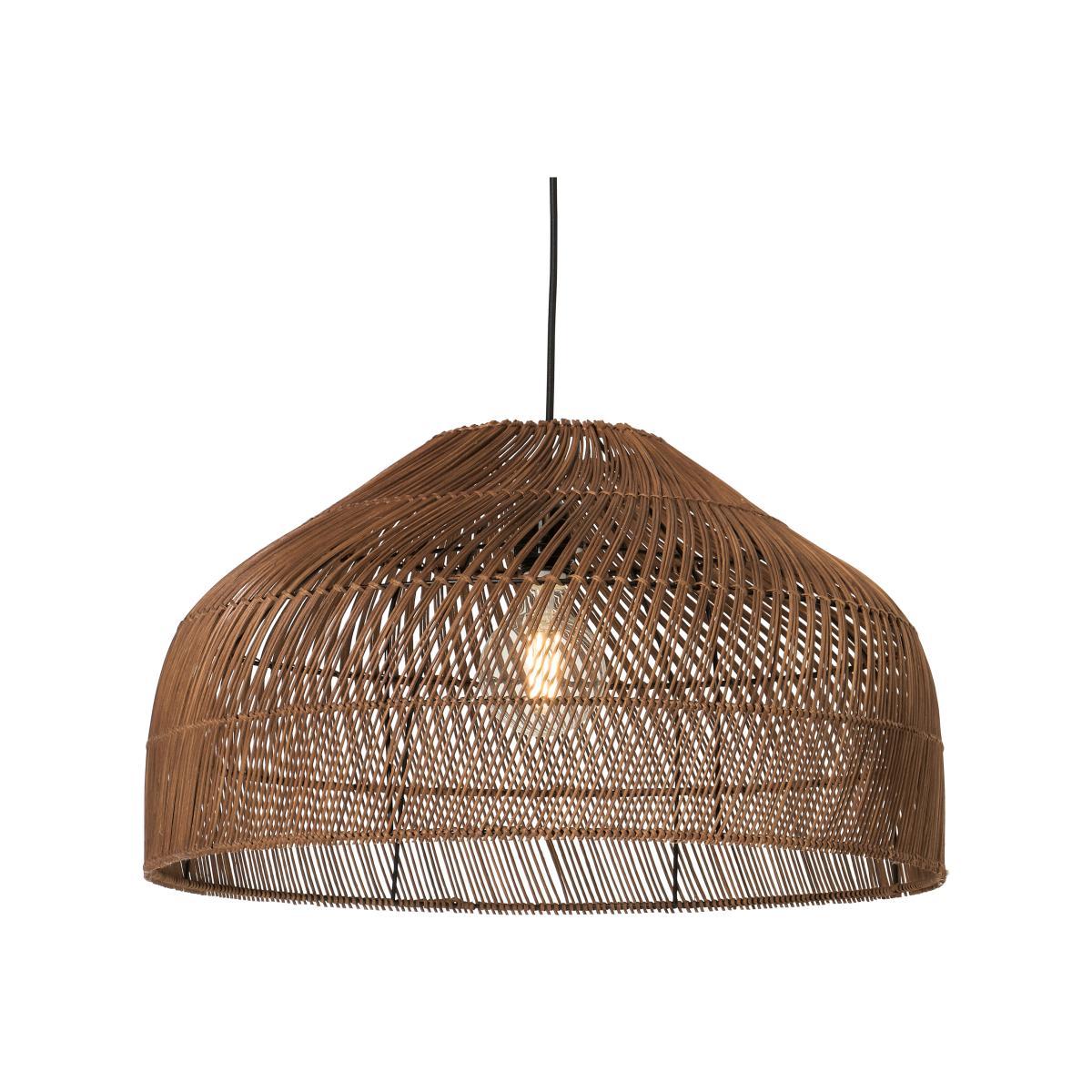 Java Easy Fit Lamp Shade, Extra Large, Dark Stain Rattan – image 1