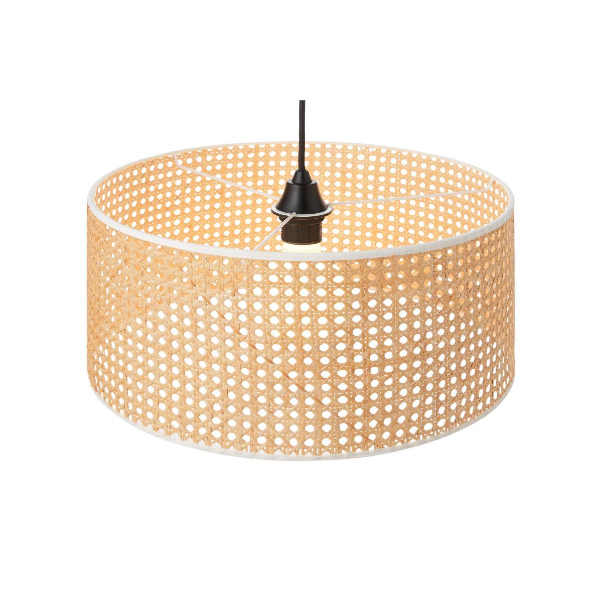 Sagres Pendant Lamp Shade, Natural Cane & White – image 6