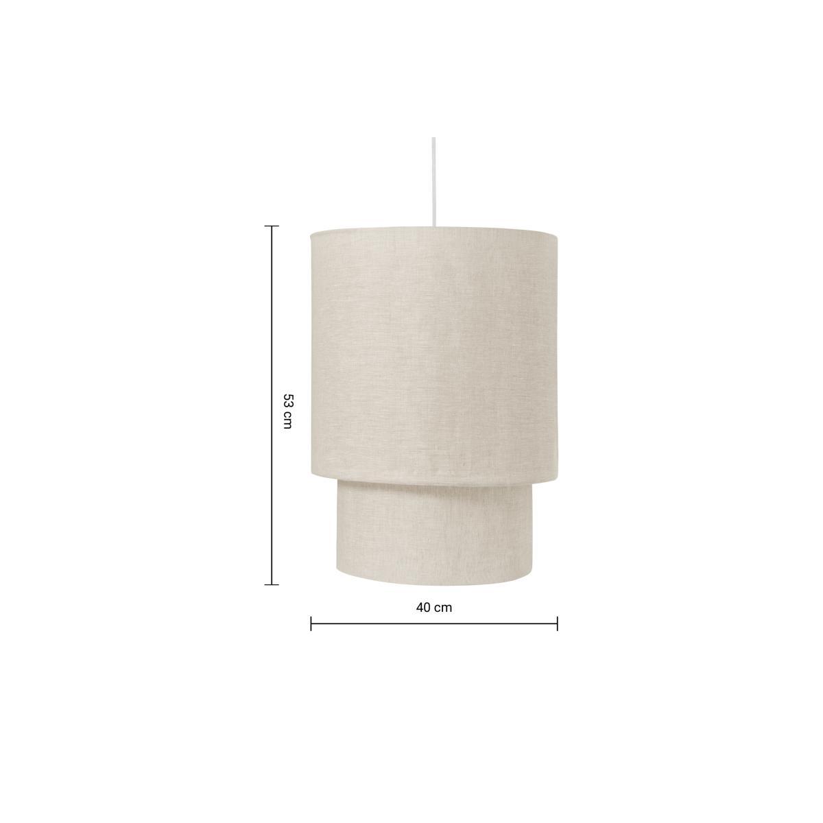 Henning Layered Shade, Extra Large, Grey White – image 8