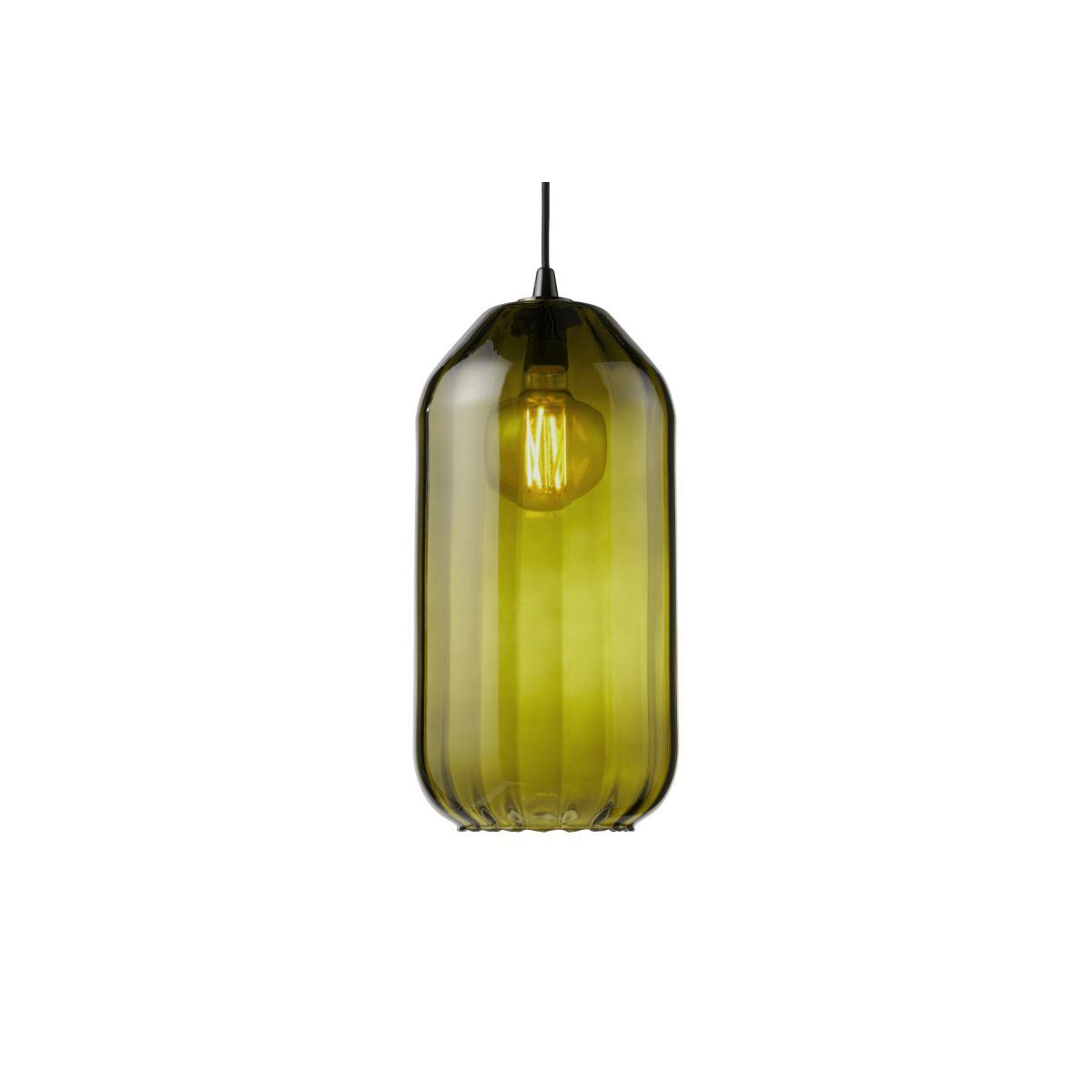 Andes Tall Lamp Shade, Emerald Green Glass – image 2