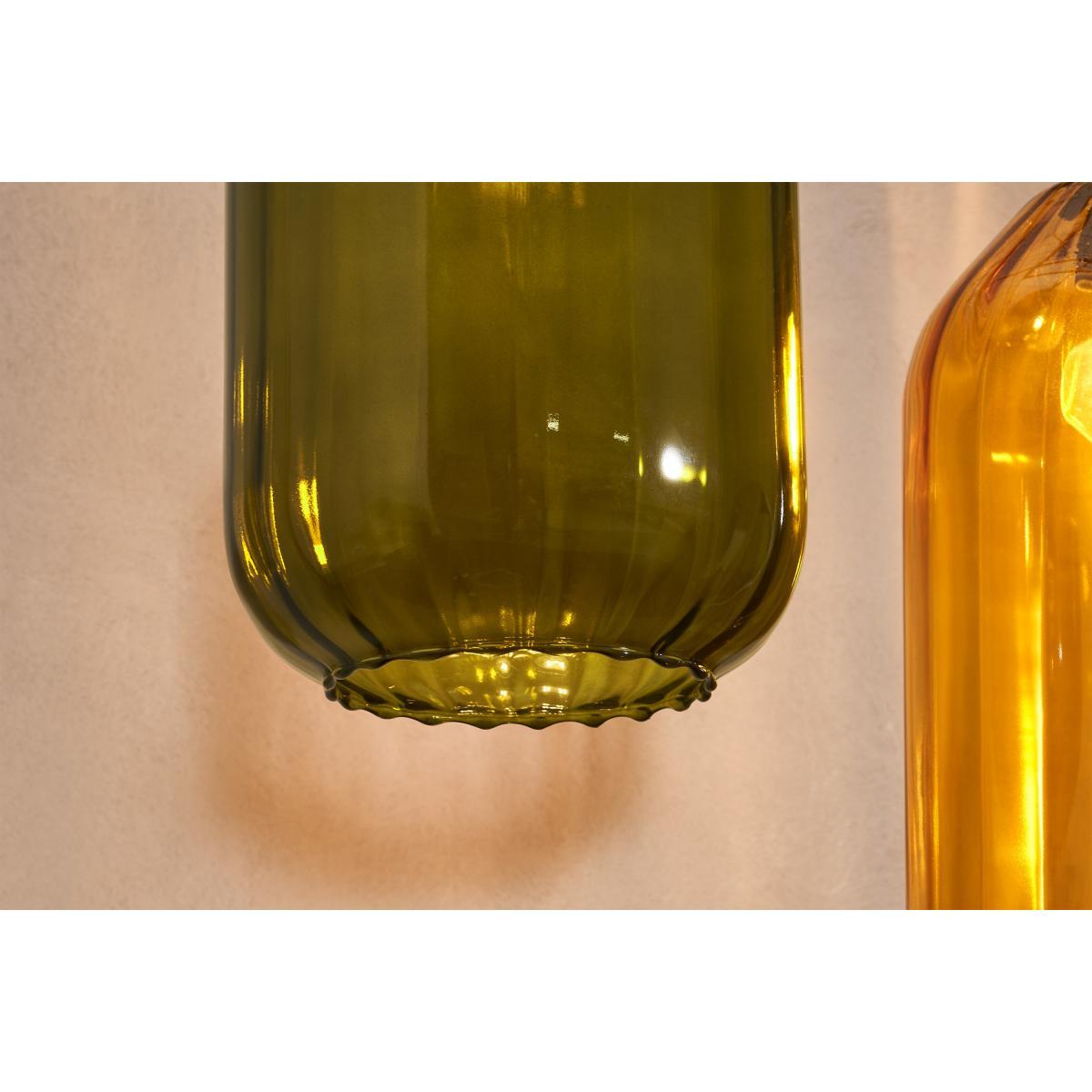 Andes Tall Lamp Shade, Emerald Green Glass – image 4
