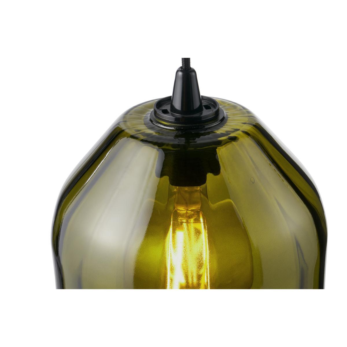 Andes Tall Lamp Shade, Emerald Green Glass – image 5