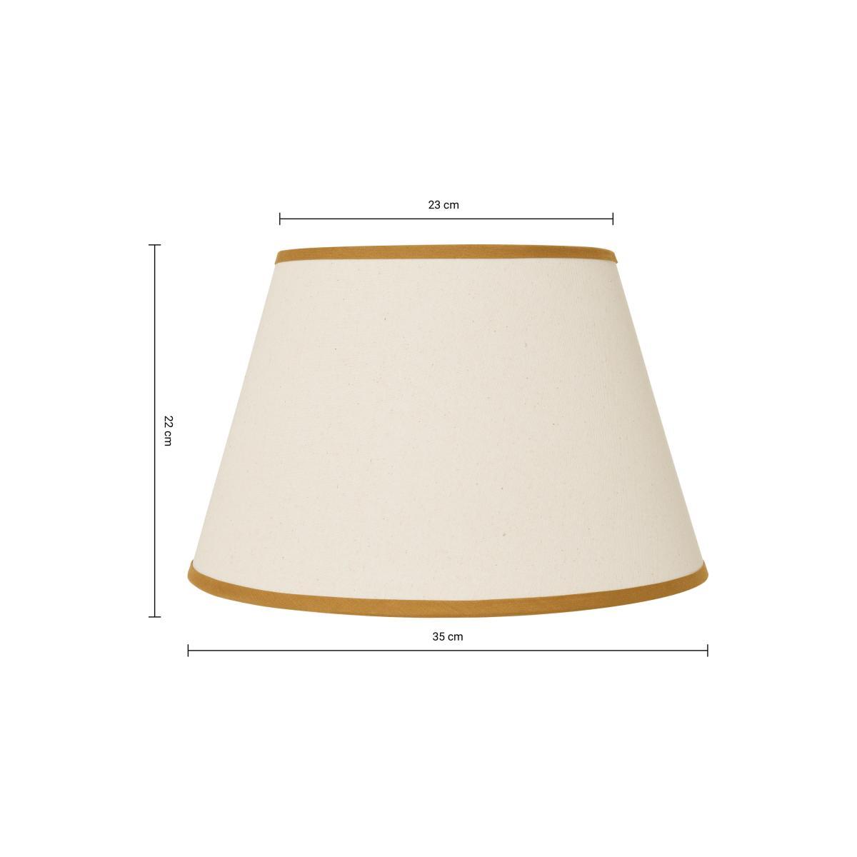 Larue Tapered Shade 35cm, Off-White & Dark Ochre – image 8