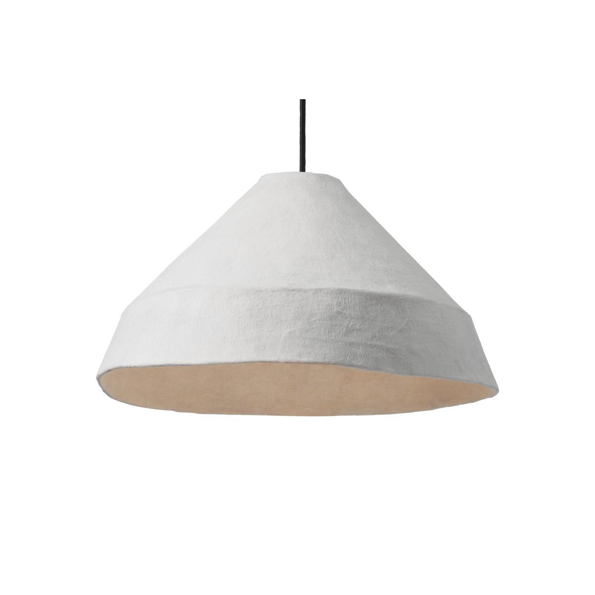 Dahlia Lamp Shade, White Paper Mache – image 2