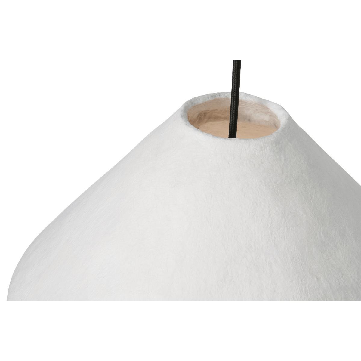 Dahlia Lamp Shade, White Paper Mache – image 5