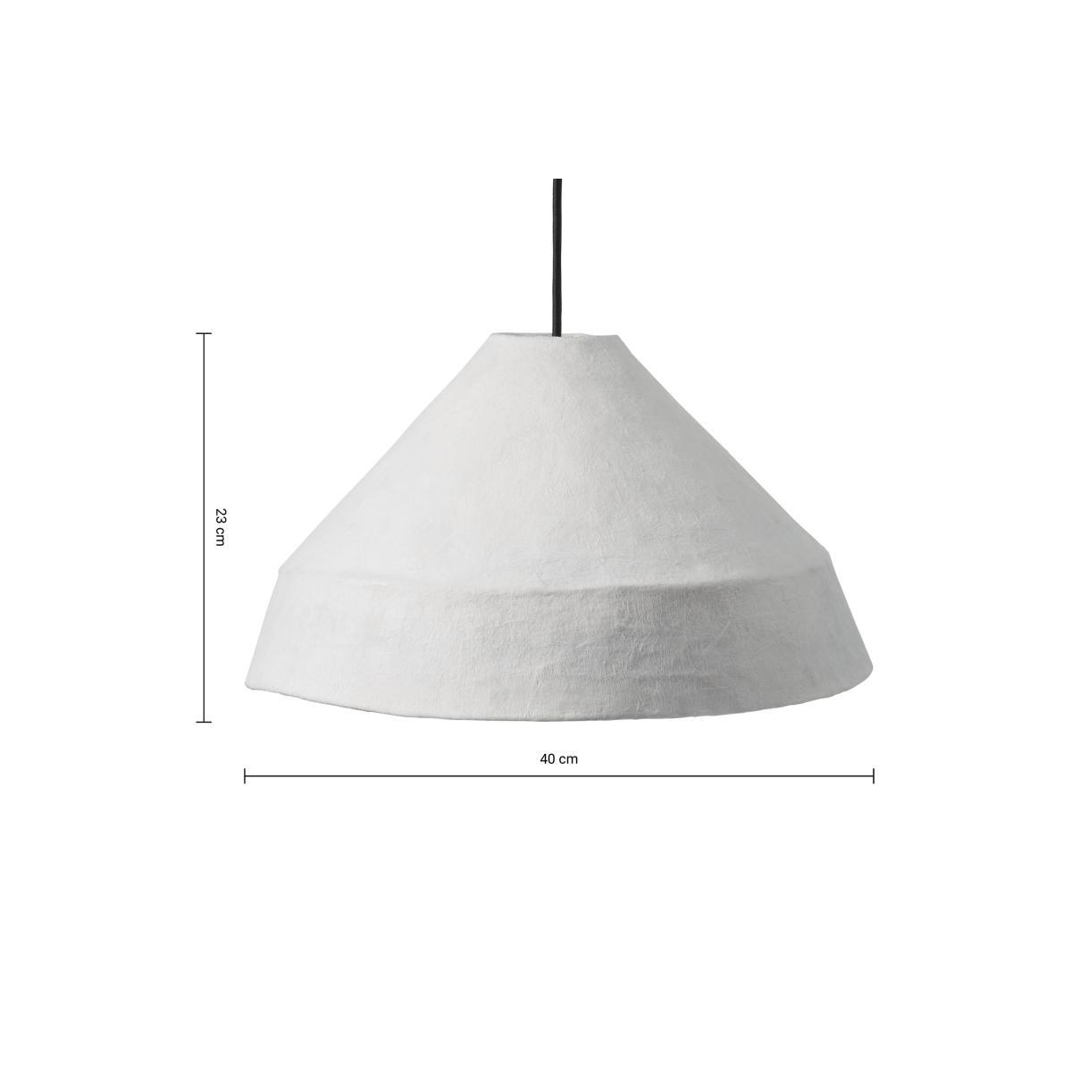 Dahlia Lamp Shade, White Paper Mache – image 8