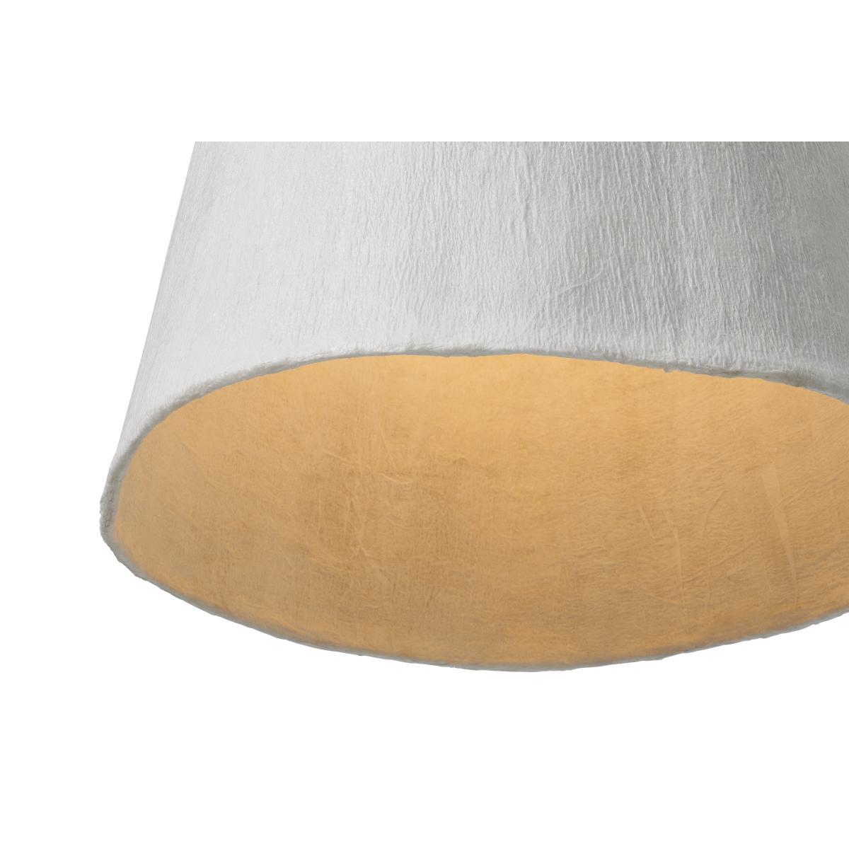 Dahlia Tall Lamp Shade, White Paper Mache – image 6