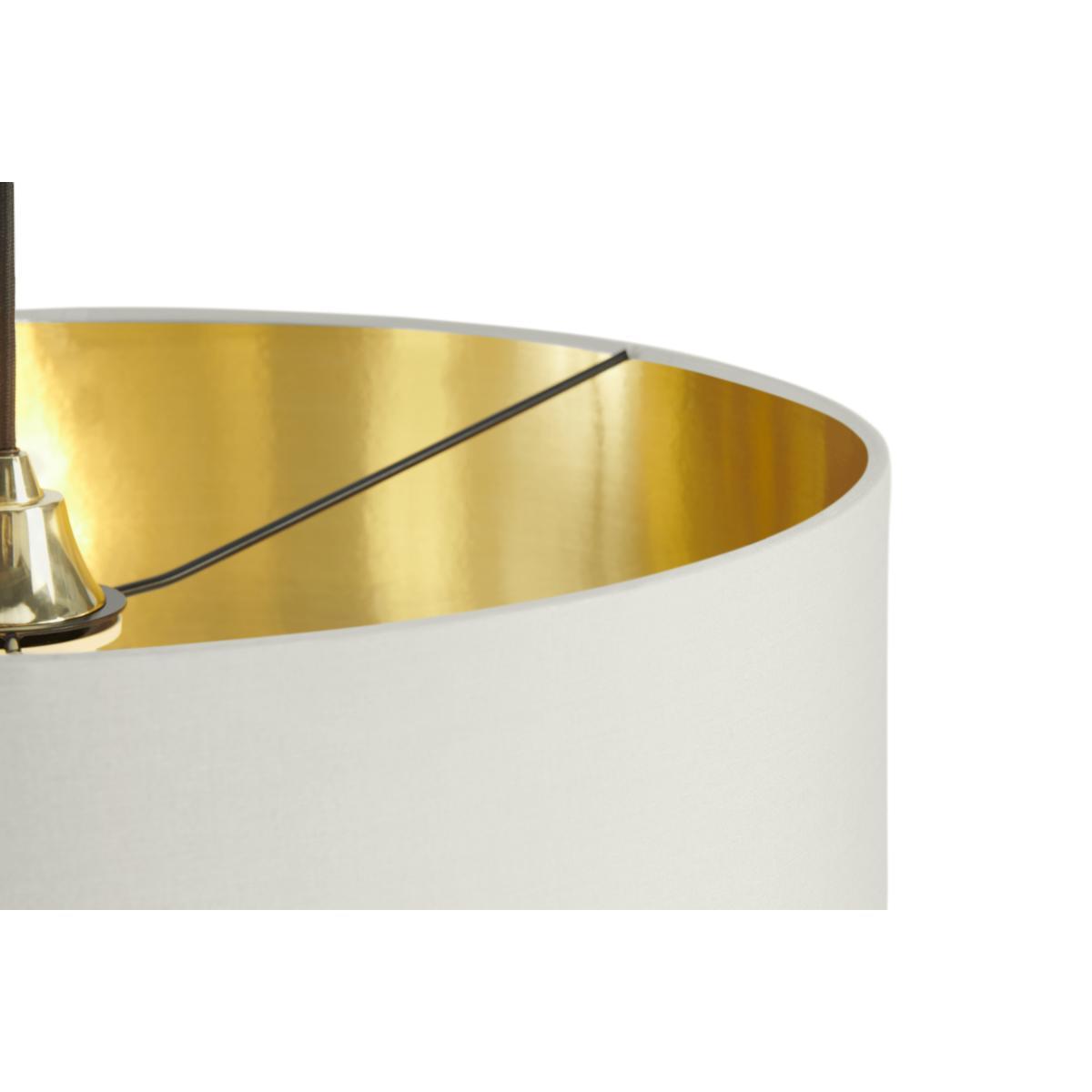 Oro Pendant Shade, Clay White & Brass – image 4