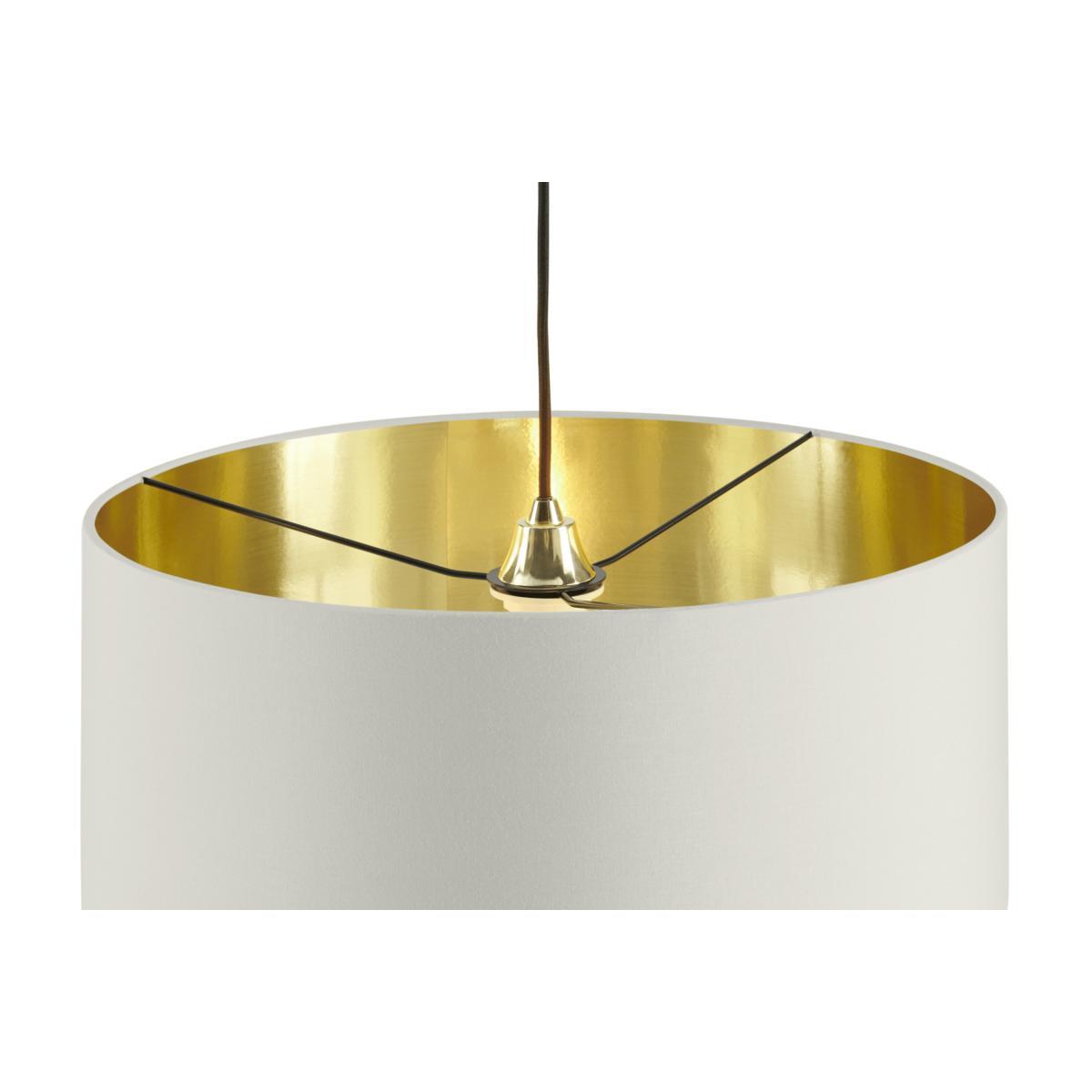 Oro Pendant Shade, Clay White & Brass – image 6