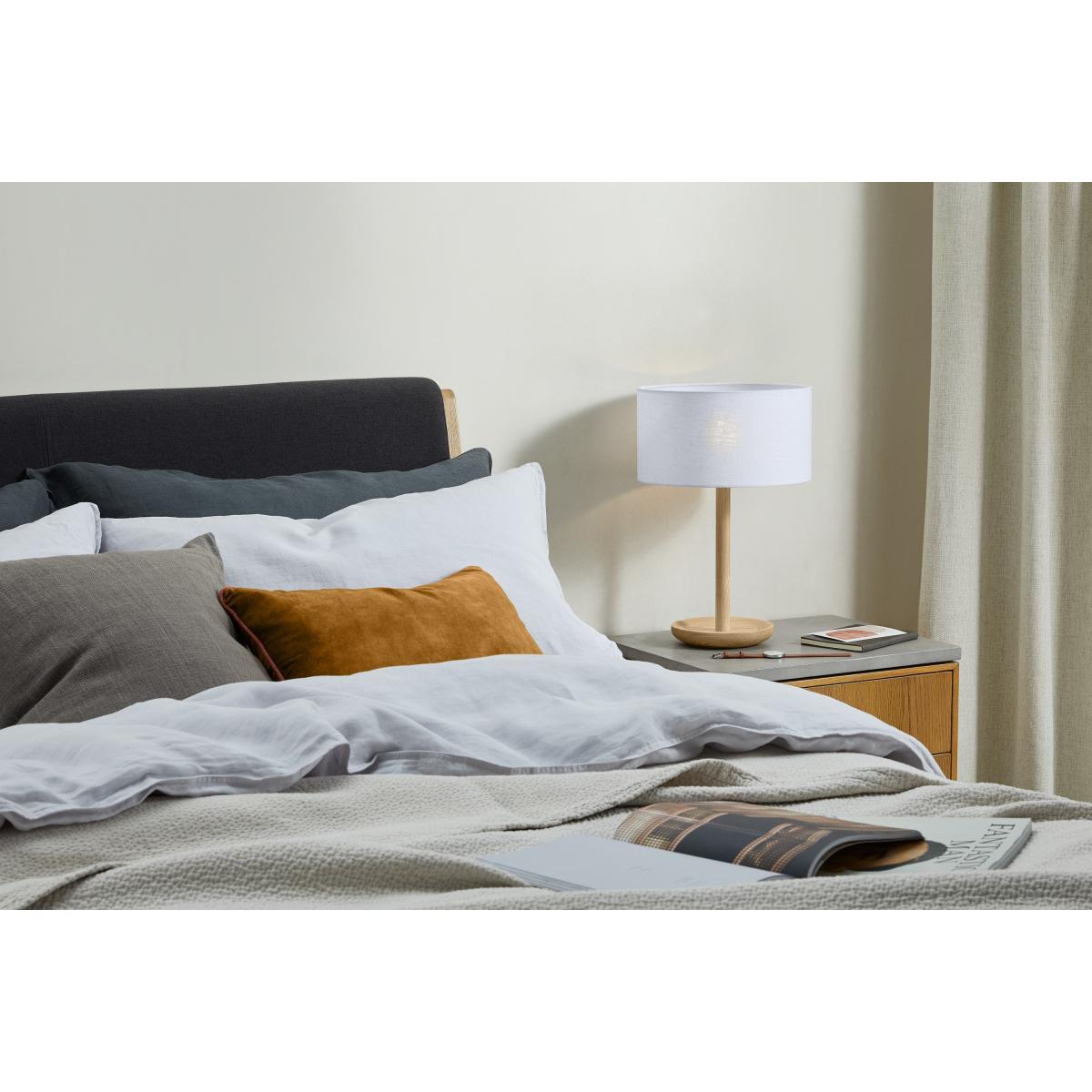 Porto Linen Lamp Shade, 30 x 16cm, White – image 3