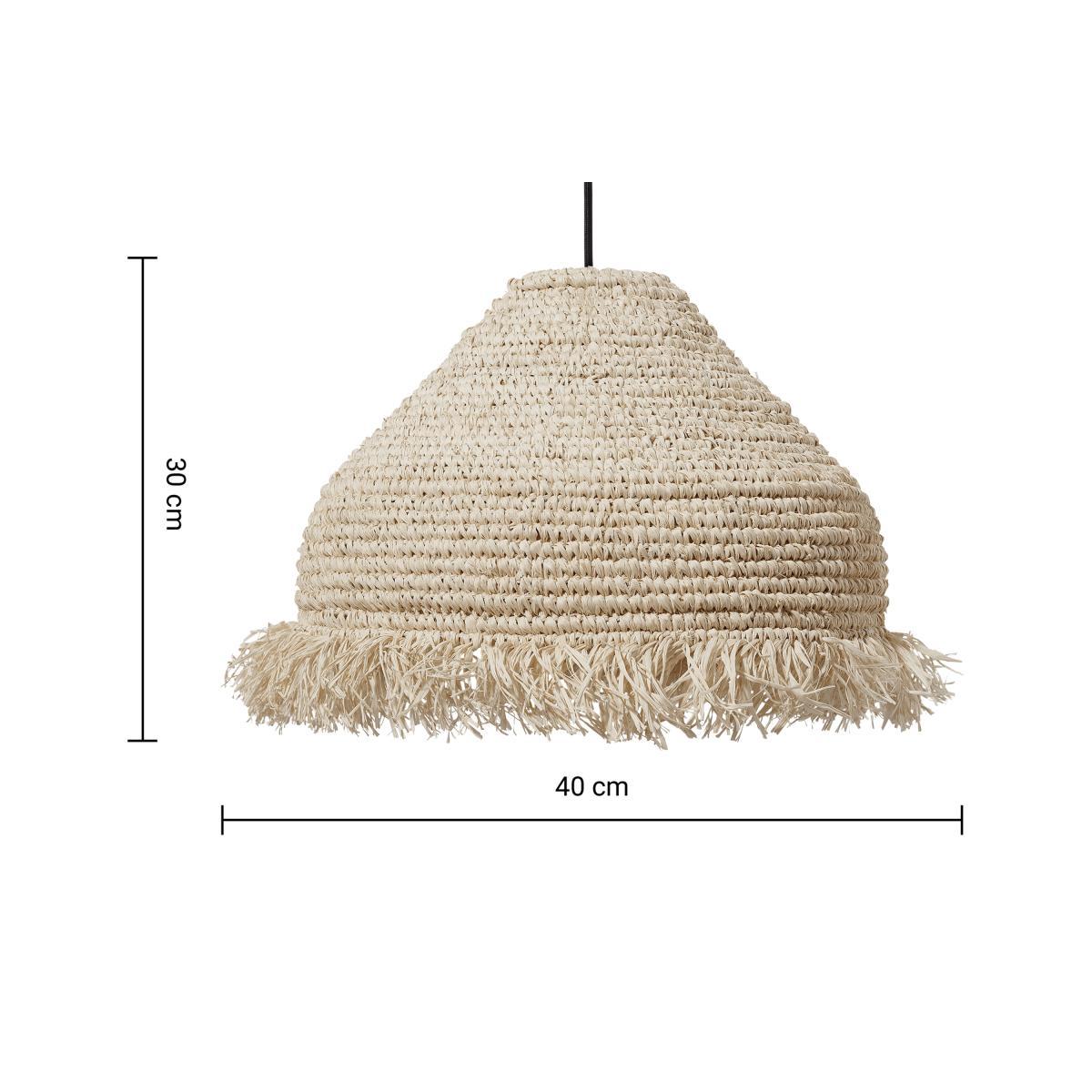 Danae Crocheted Lamp Shade, Natural Palm – image 8