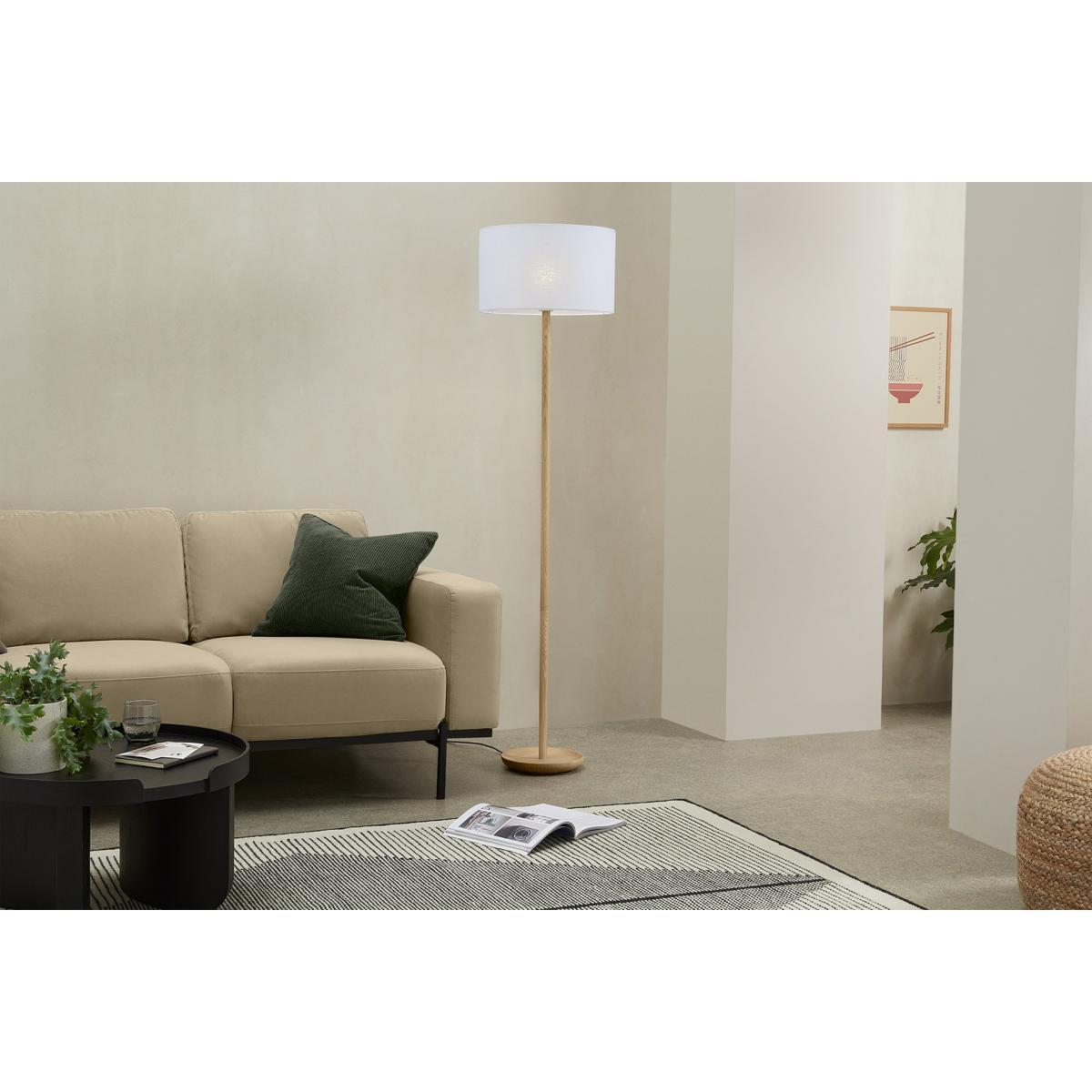 Porto Linen Lamp Shade, 40 x 24cm, White – image 3