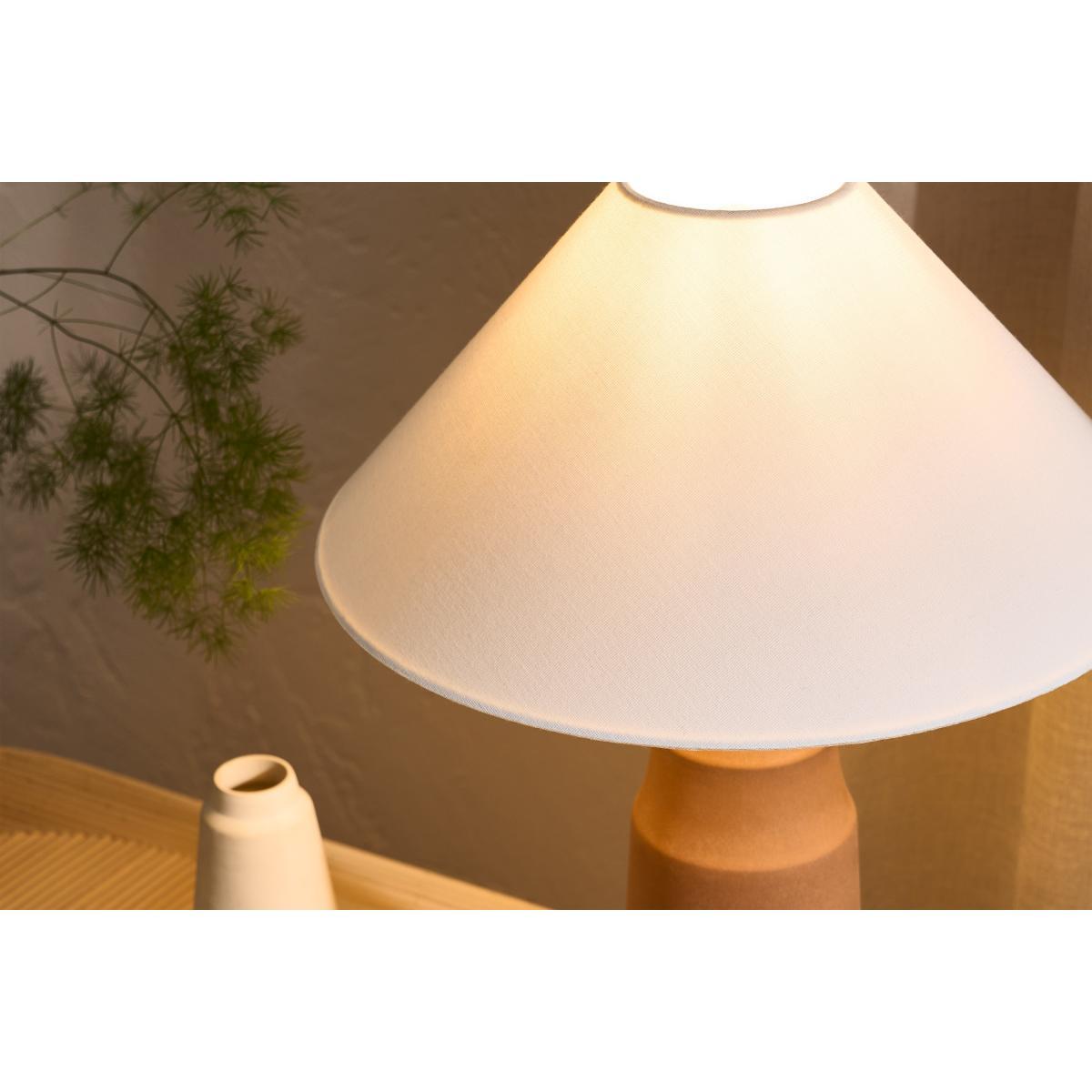 Aliz Textured Conical Shade, White Linen – image 4