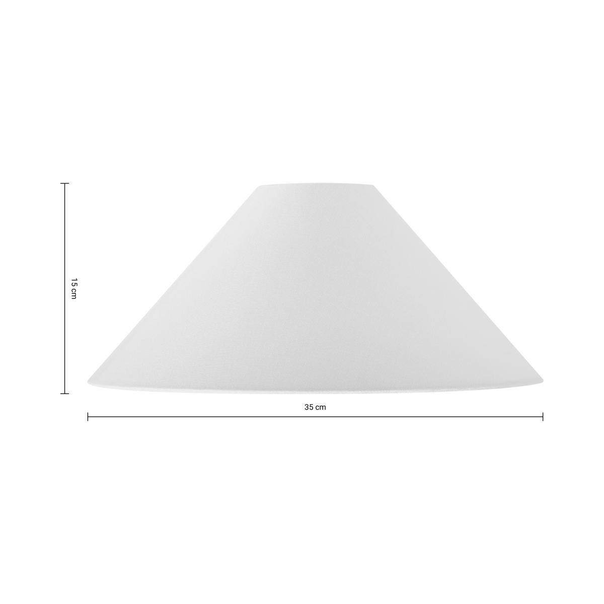 Aliz Textured Conical Shade, White Linen – image 8