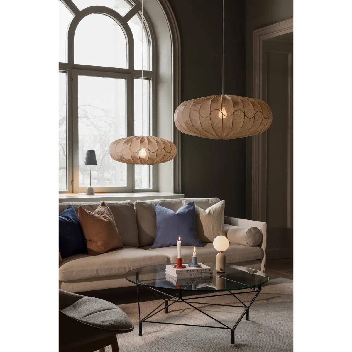 Globen Lighting Bladverk lampshade Ø50 cm Beige – image 2