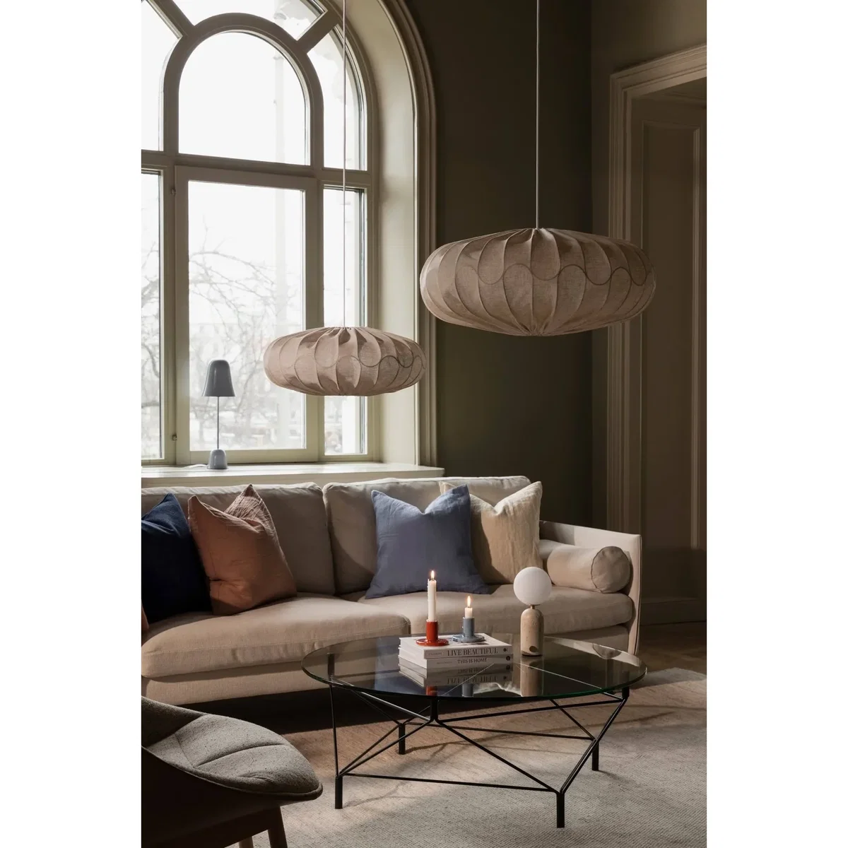 Globen Lighting Bladverk lampshade Ø50 cm Beige – image 3