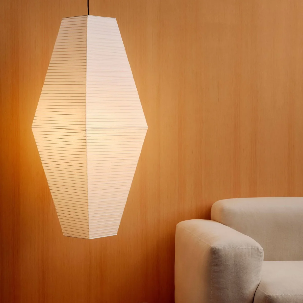 HAY Paper Shade Prism lampshade Classic white 40x110 cm – image 2