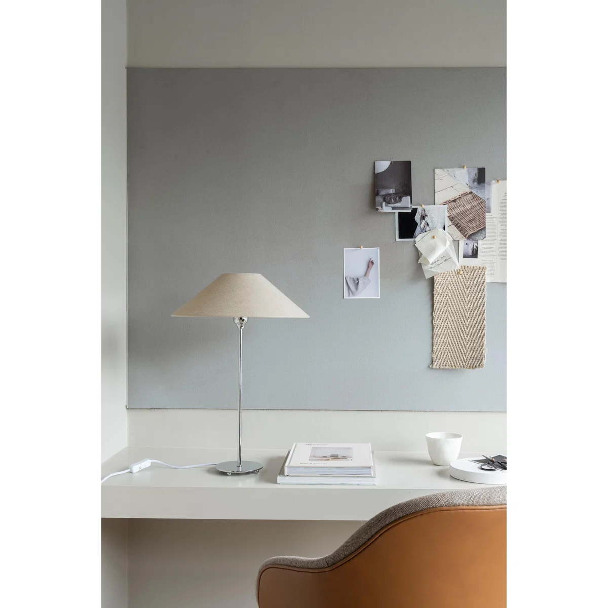 Watt & Veke Basic flat lamp shade Ø36 cm Natural – image 4